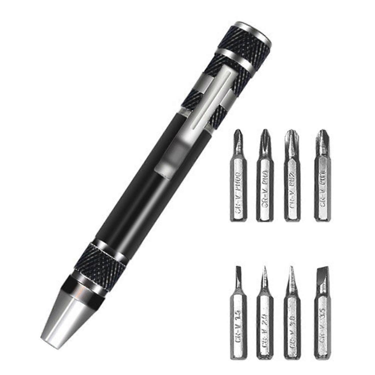 Multifunctional 8-in-1 Pen Screwdriver Professional Hardware Tool Set for Computer Laptops