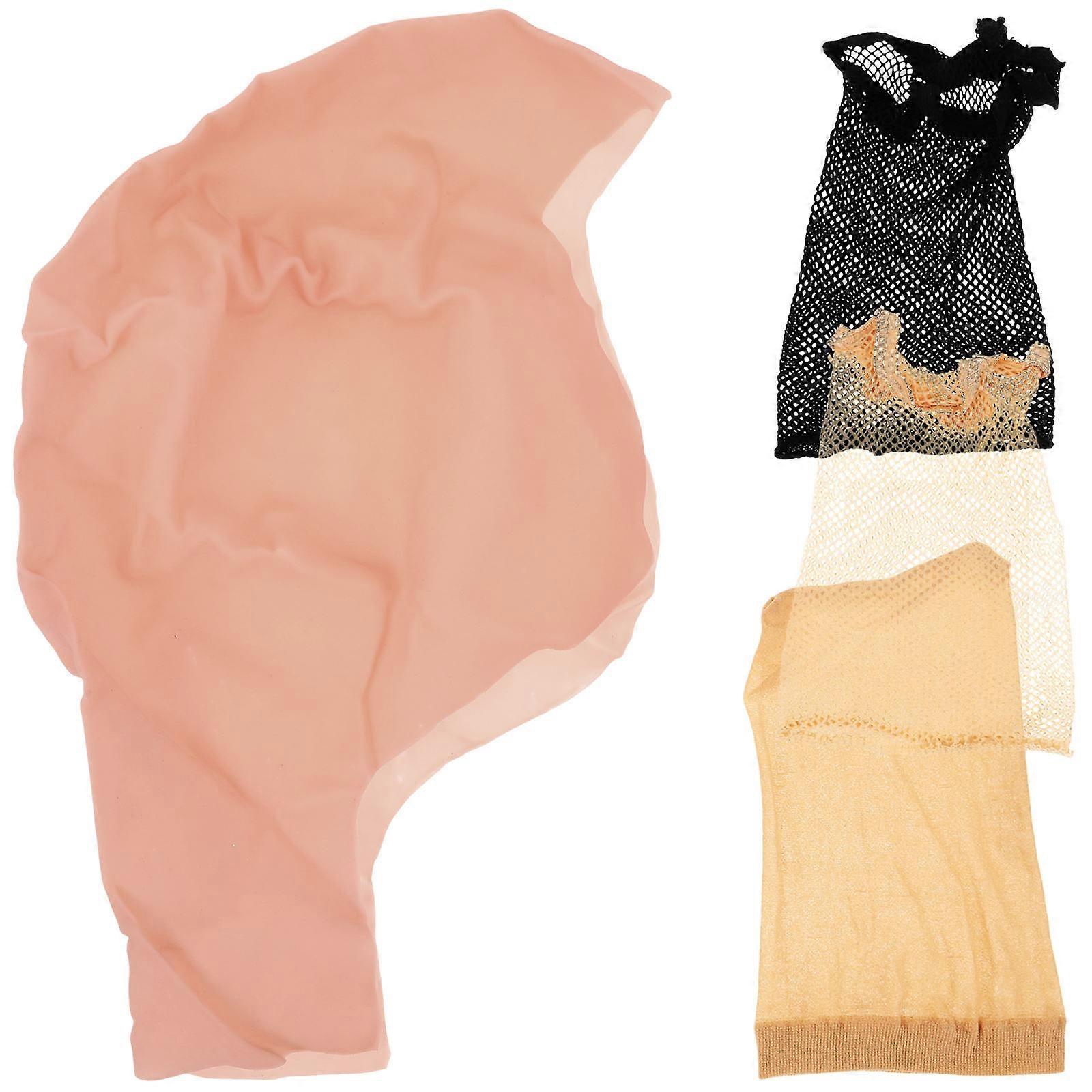 Latex Bald Cap Wig Hair Nets Set for Decoration Use 1Set