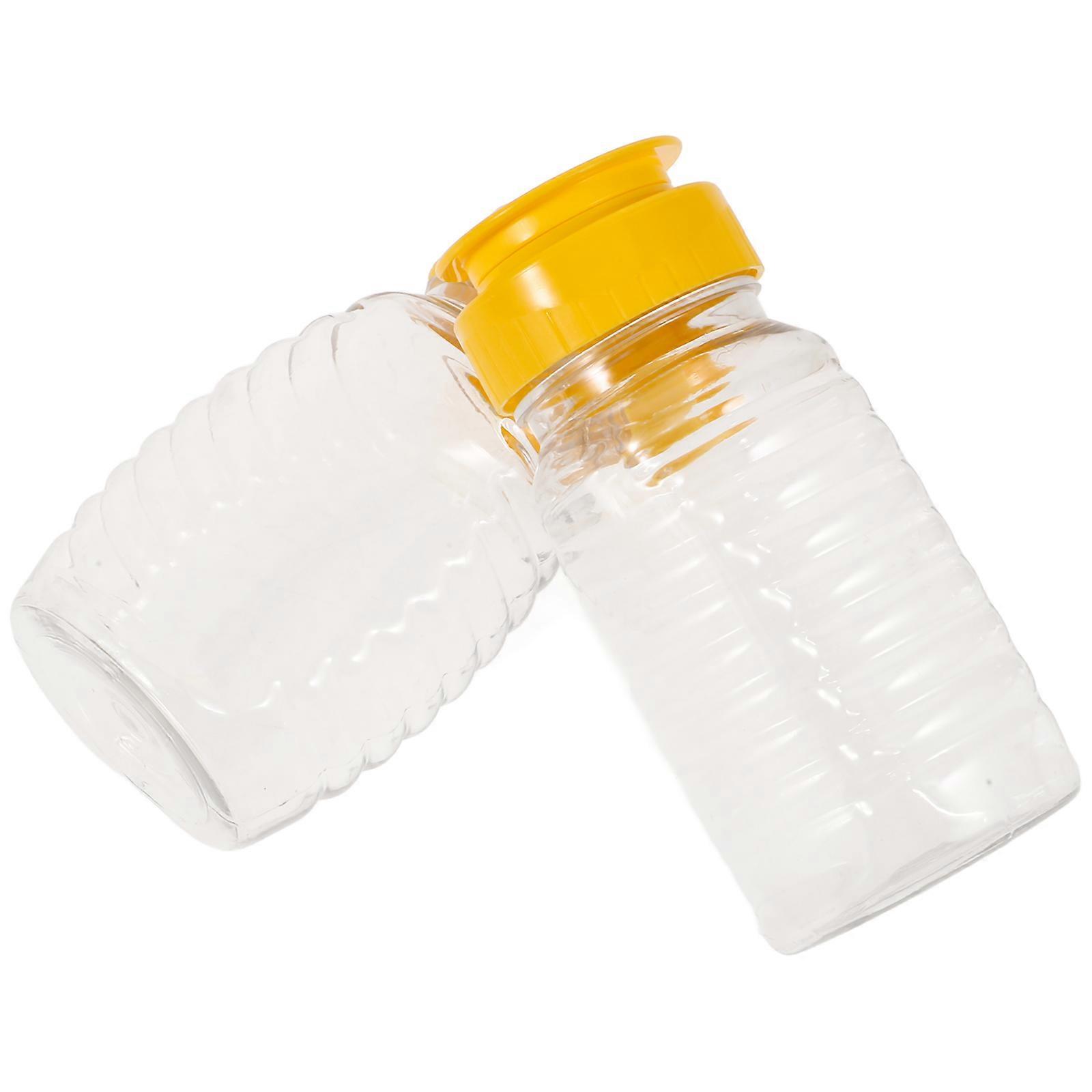 Reusable Honey Bottles for Dispensing Condiments 8Pcs Plastic Set