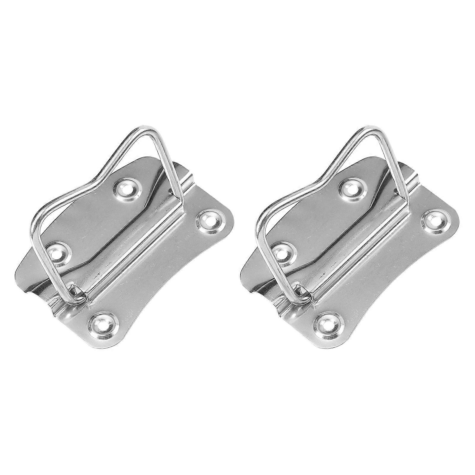 Folding Toolbox Handle Stainless Steel Pull Handle with 4Pcs for Storage Use
