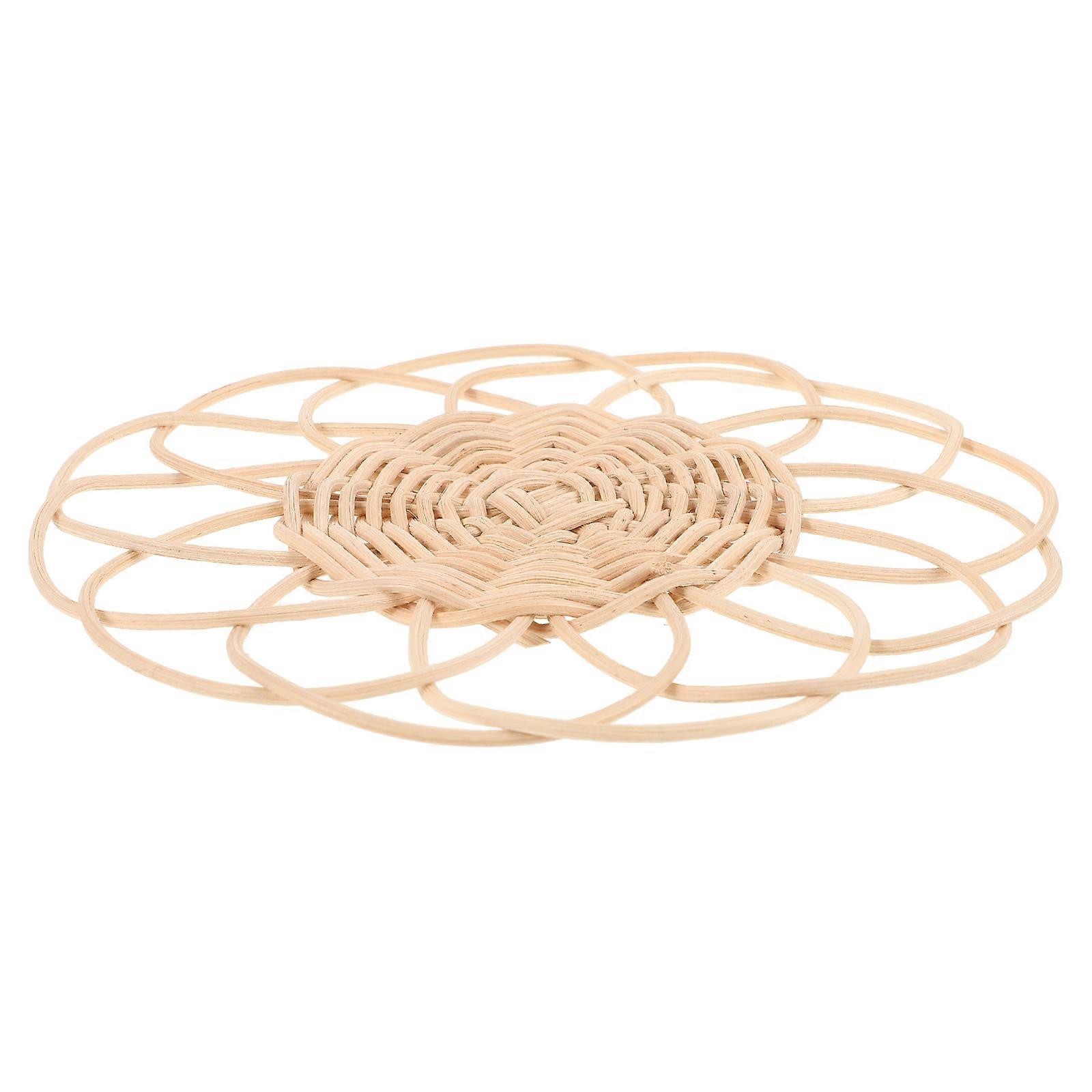 Decorative Coasters Rattan Placemat for Drink Protection 2Pcs