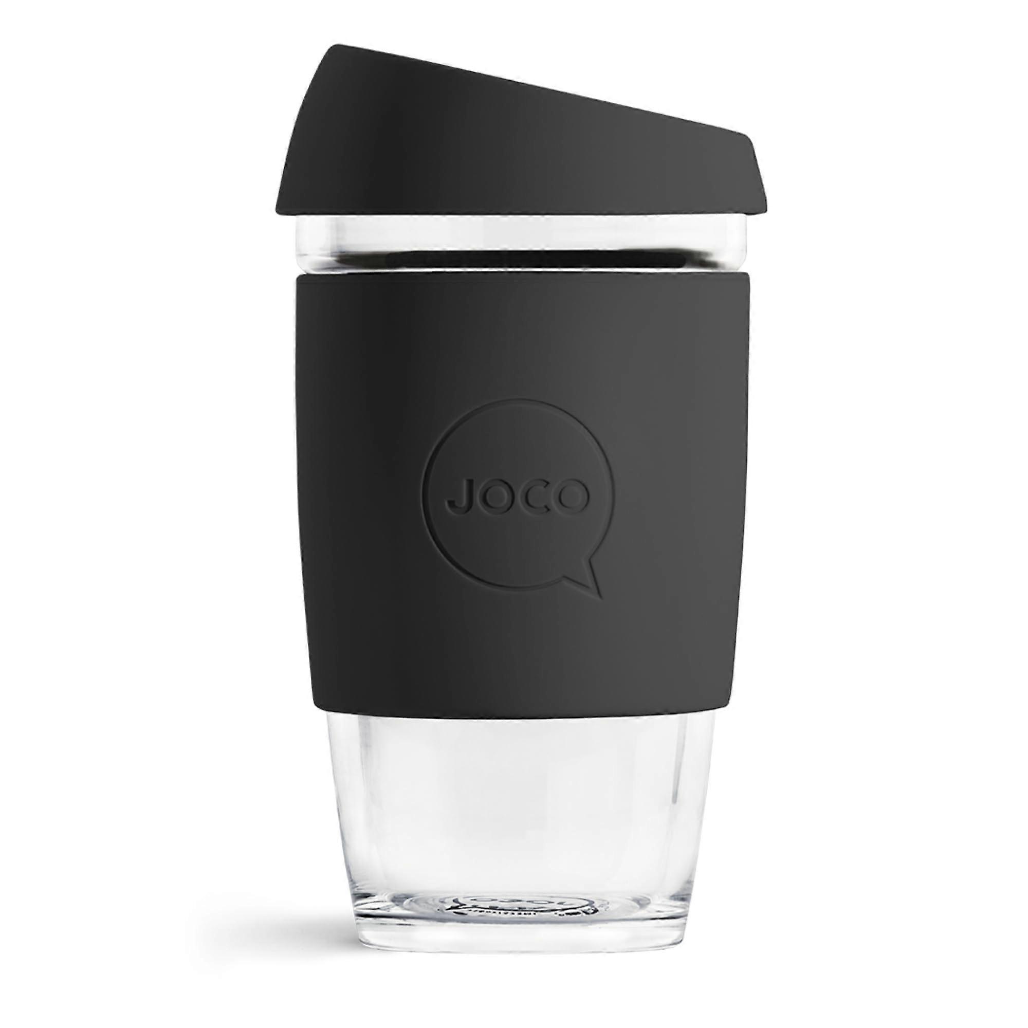 340ml Borosilicate Glass Reusable Cup Set of 2, Eco-Friendly Drinkware, Durable and Dishwasher Safe