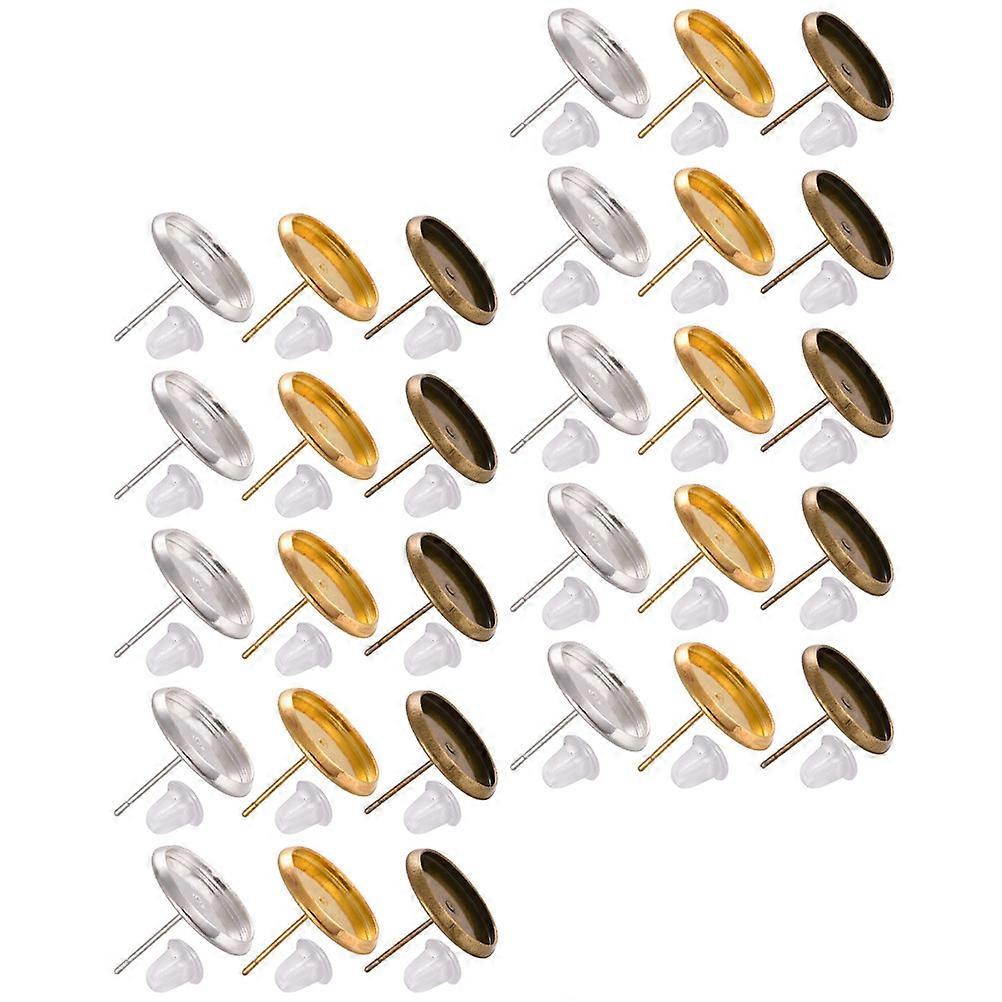 Earring Base Setting Stud Earring Setting for Jewelry Decor 150Sets
