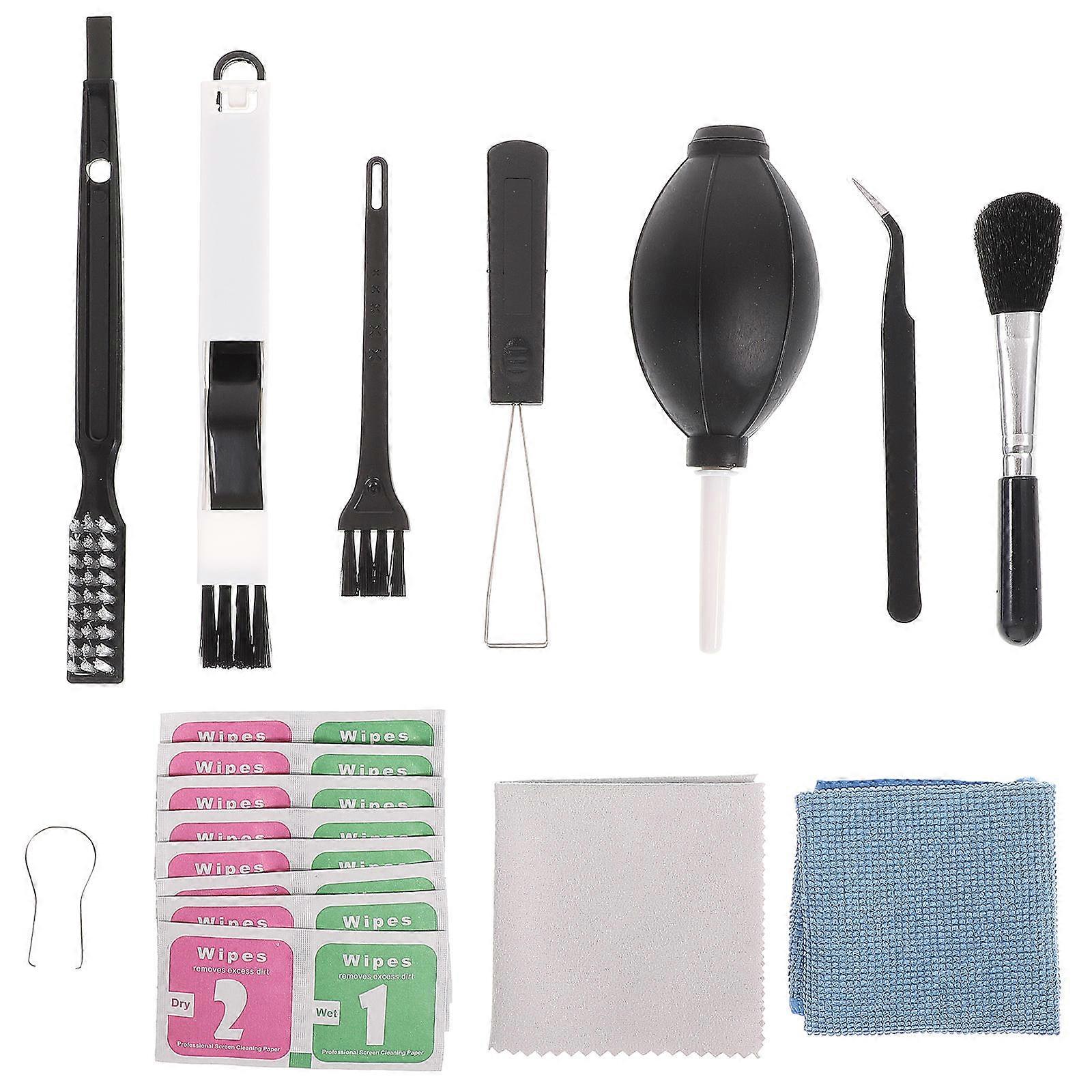 Electronic Cleaner Kit Computer Cleaning Brush for Daily Use Assorted Color Bamboo Material Includes 1 Set