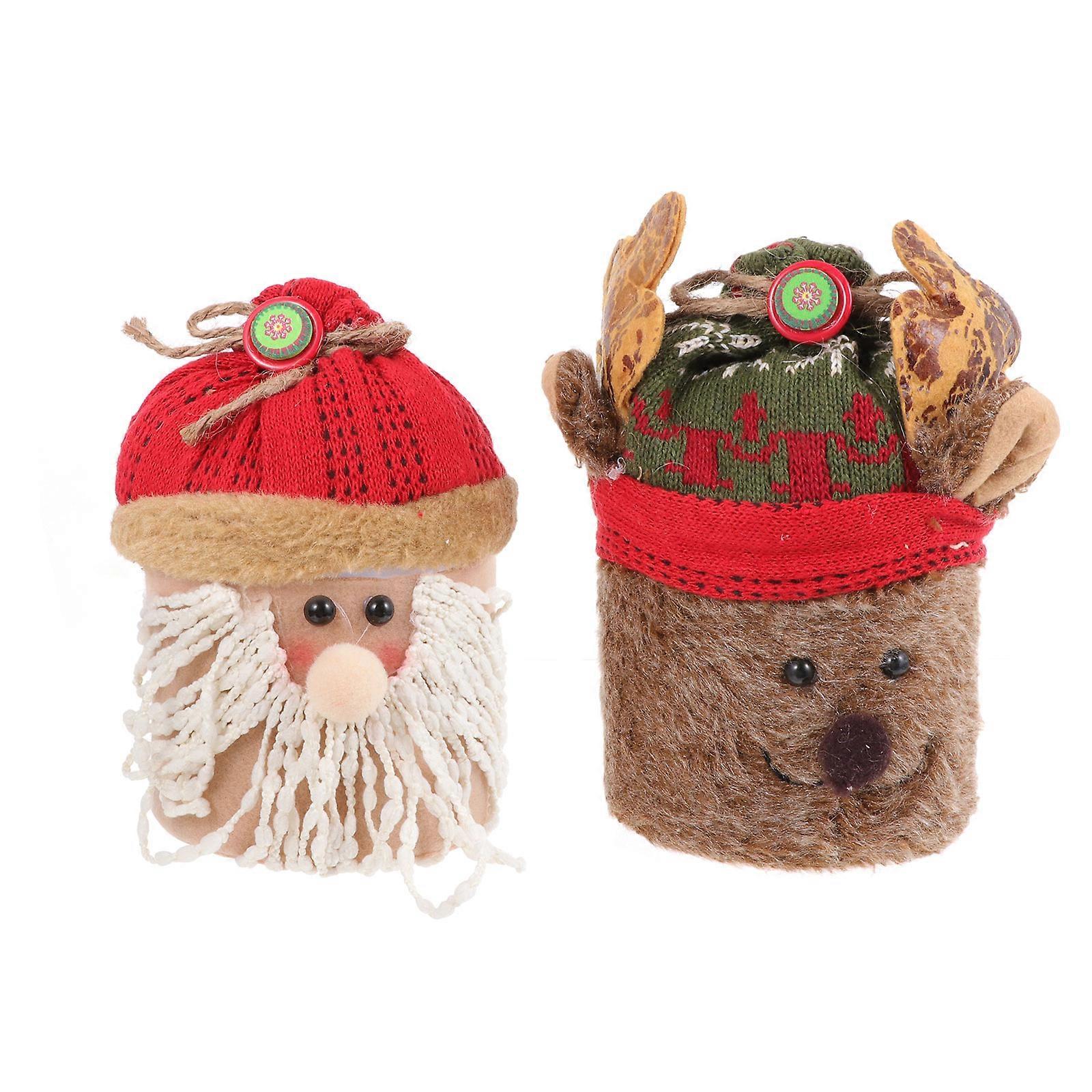 Xmas Candy Boxes 4 Pcs Christmas Themed Candy Containers Perfect For Gift Giving Assorted Color Storage