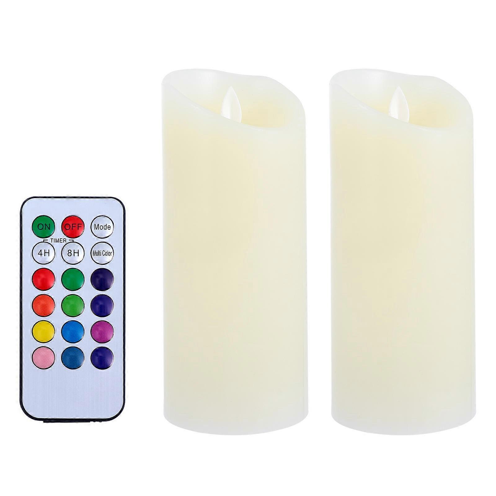 Electronic Candle Lamps Battery Operated Candles for Lighting Use 4Pcs Assorted Color