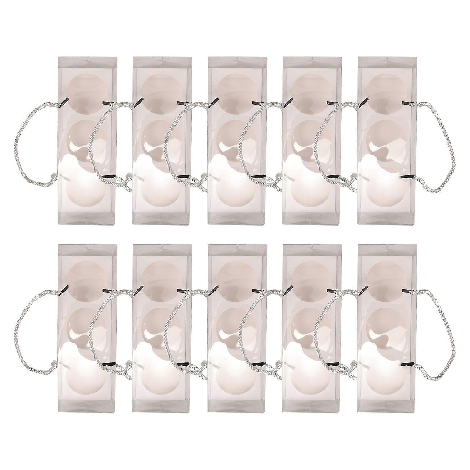 Egg-Yolk Puff Boxes for Storage 10Pcs Dessert Packaging Boxes for Cake Shops