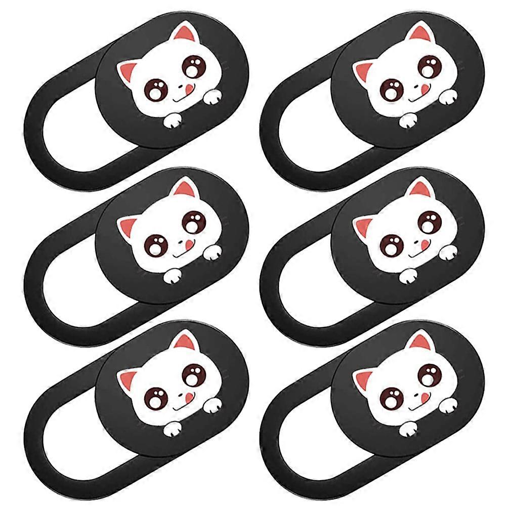 Computer Webcam Cover Slider Cartoon Kitten for Privacy 18Pcs