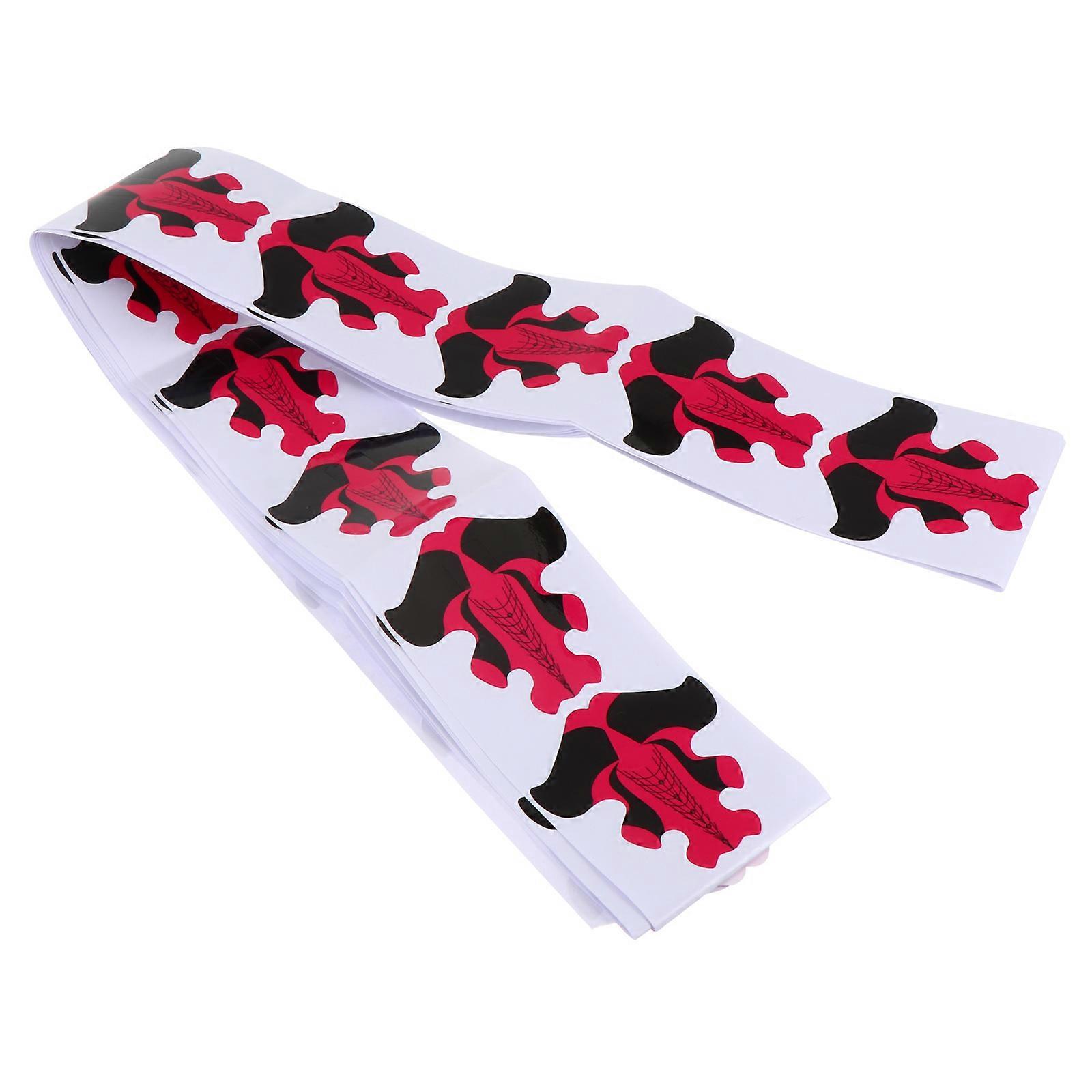 Nail Form Guide Sticker Fish Shape for Nail Extension 400Pcs Art Tool