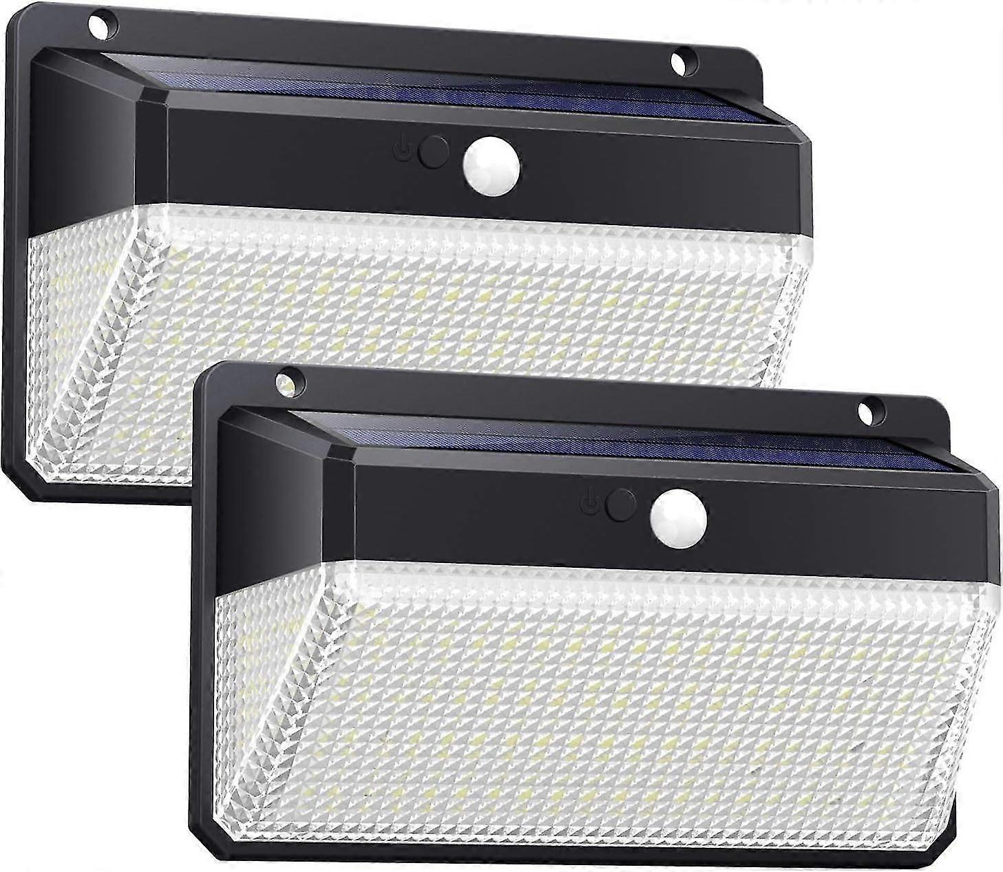 158LED solar wall light with three sides light