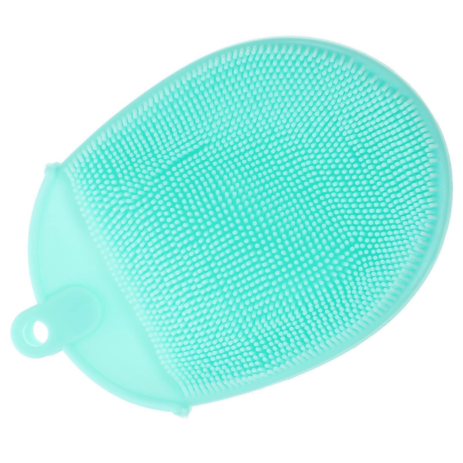 Silicone Kitchen Cleaning Brush Double-Sided Pot Dish Brush 1Pcs Grey