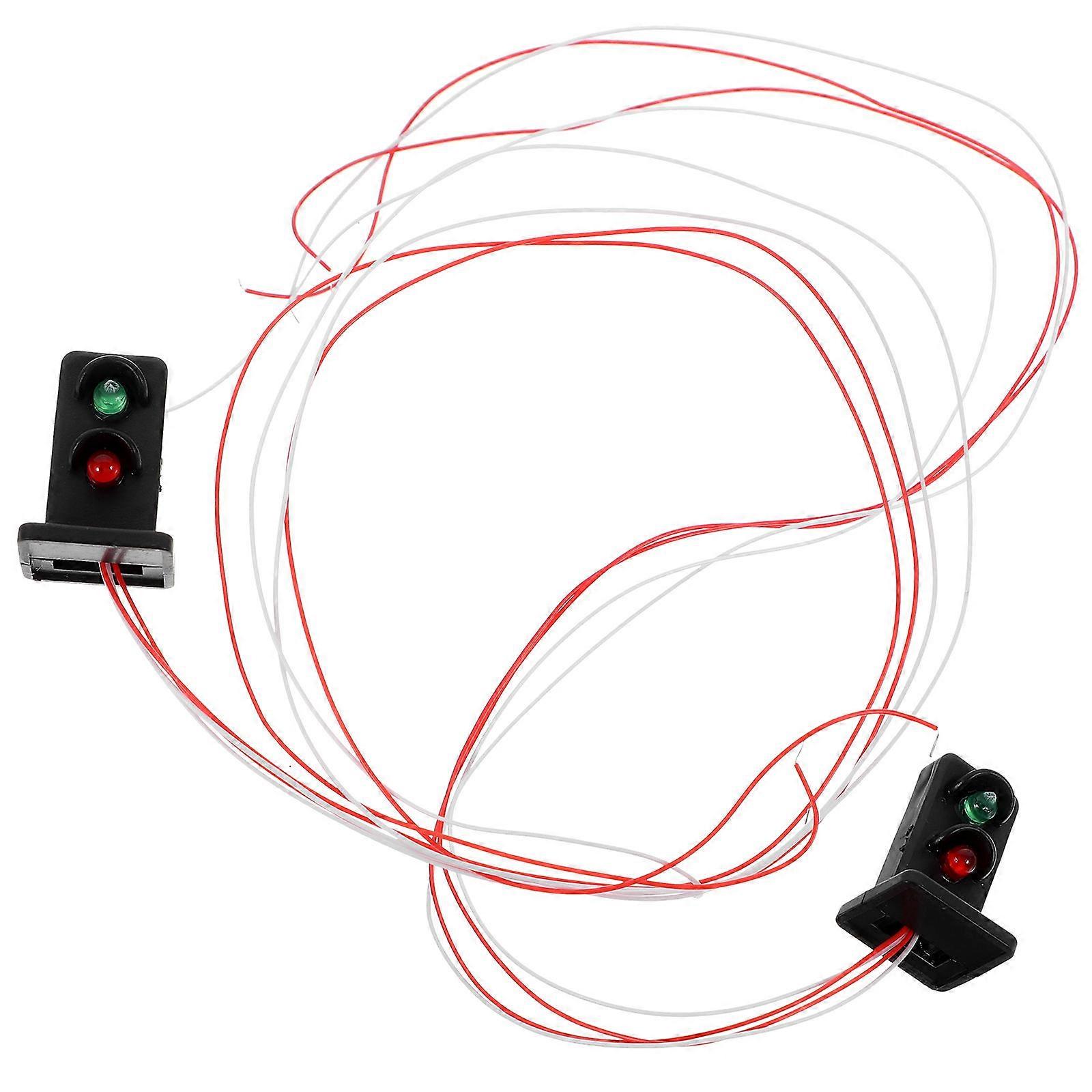 Miniature Traffic Light Simulation For Children Micro Landscaping Decoration Craftsmanship 6 Pcs