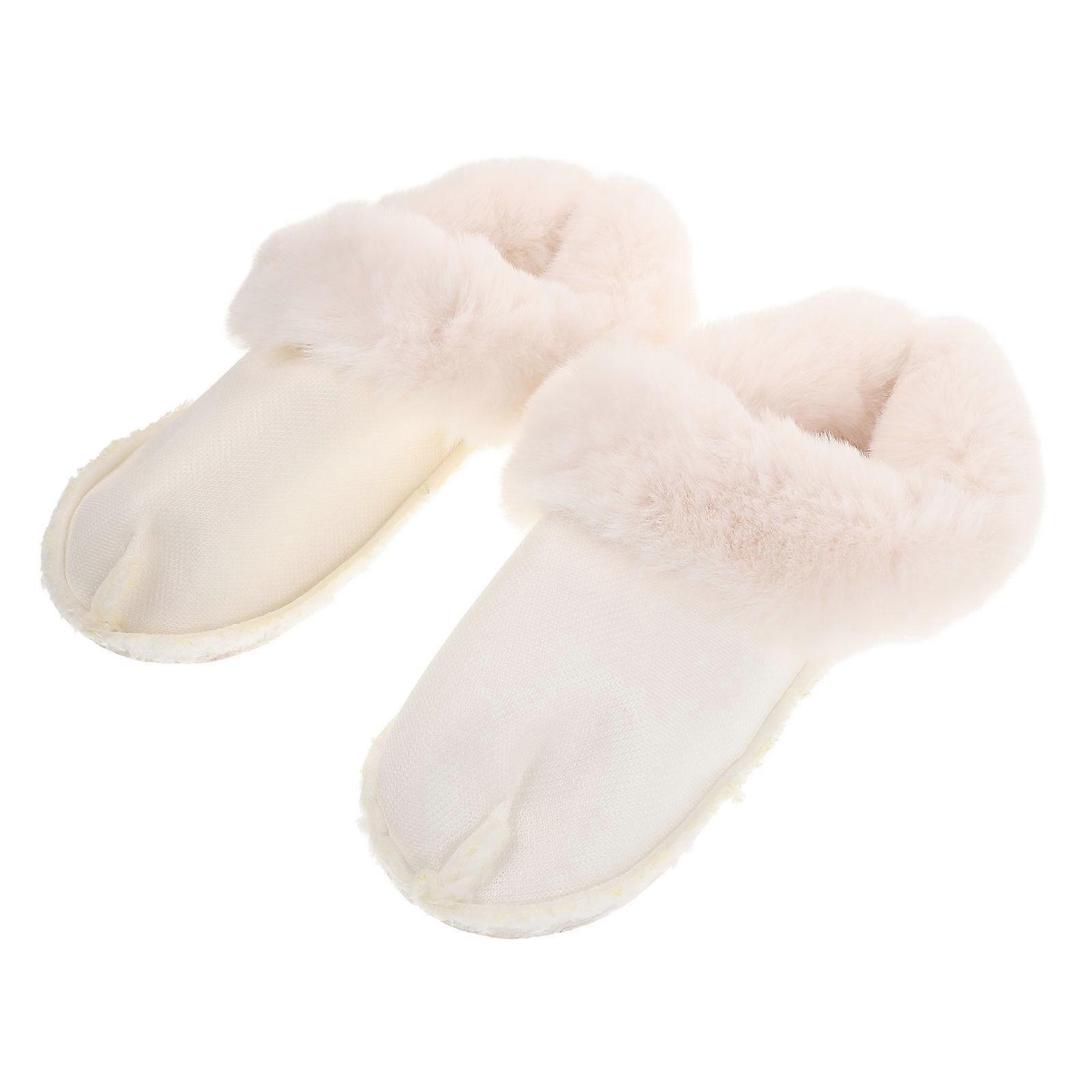 Plush Shoe Inserts for Winter Warmth 2Pairs Detachable Shoe Liners