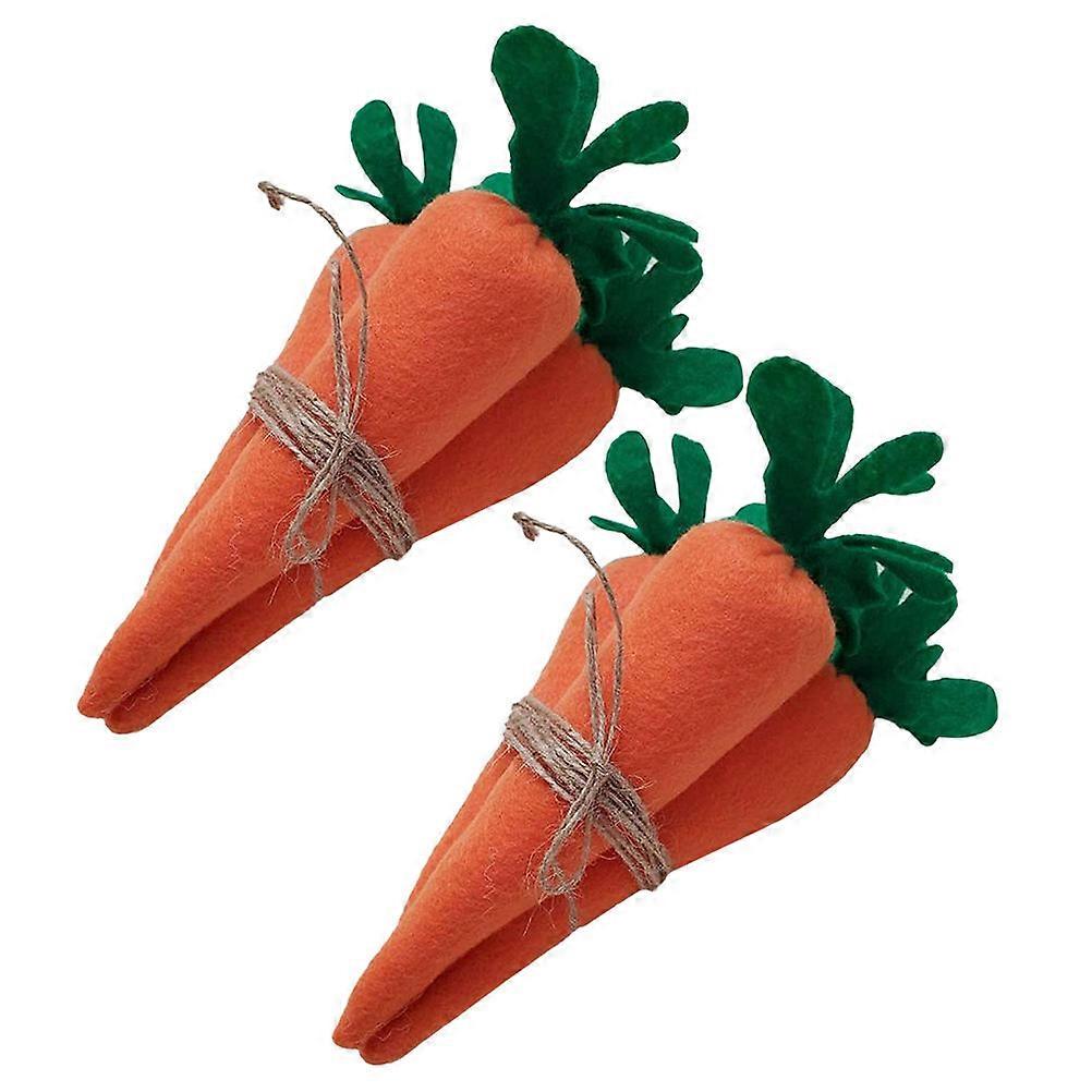 Artificial Easter Carrot Ornament for Decoration 12Pcs Creative Toy