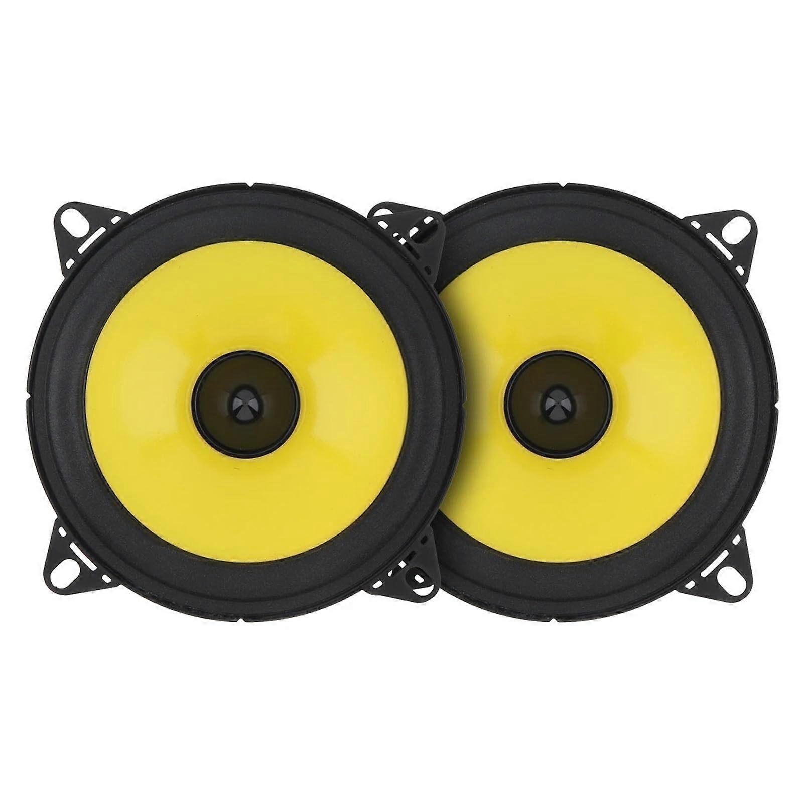 Car Audio Component 2Piece 4/5Inch Speakers Universal Heavy MidBass UltraThin Subwoofer Tweeters 300W/400W