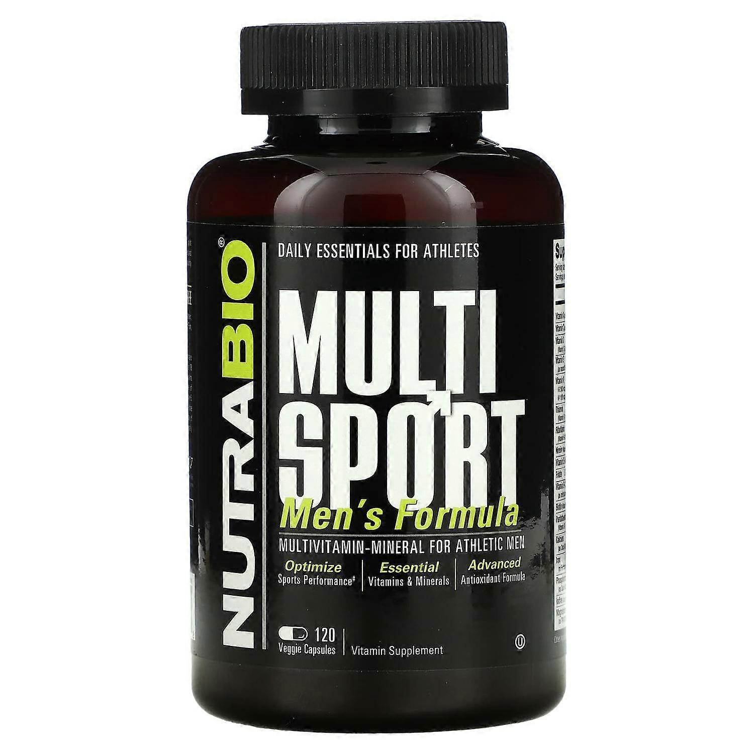 Nutrabio Labs, MultiSport Men's Formula, 120 Veggie Caps