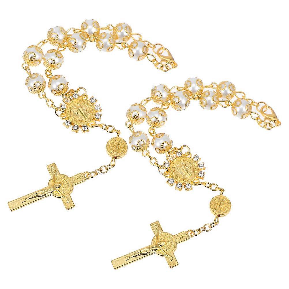 Car Interior Decoration Cross Hanging for Rearview Mirror 4Pcs