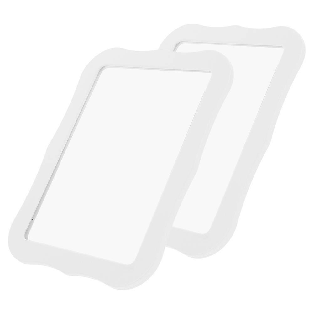 Magnetic Mirror Locker Dressing Mirror for Home Use 2Pcs White Elegant Design