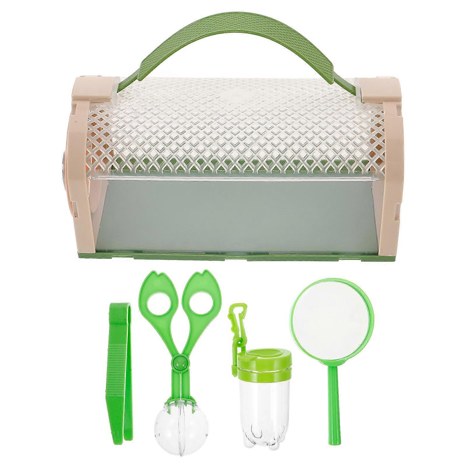 5Pcs Kids Insect Catching Set With Bug Cage And Nets Perfect For Outdoor Adventures And Nature Observation