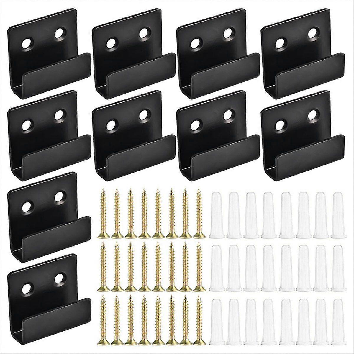 10 Pack Wall Mounted Mirror Clips Stainless Steel U Brackets