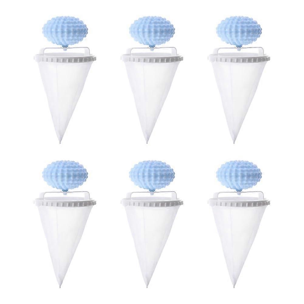 Floating Hair Filtering Mesh 6 Pack Hair Remover For Laundry Lint Catcher For Washing Machine