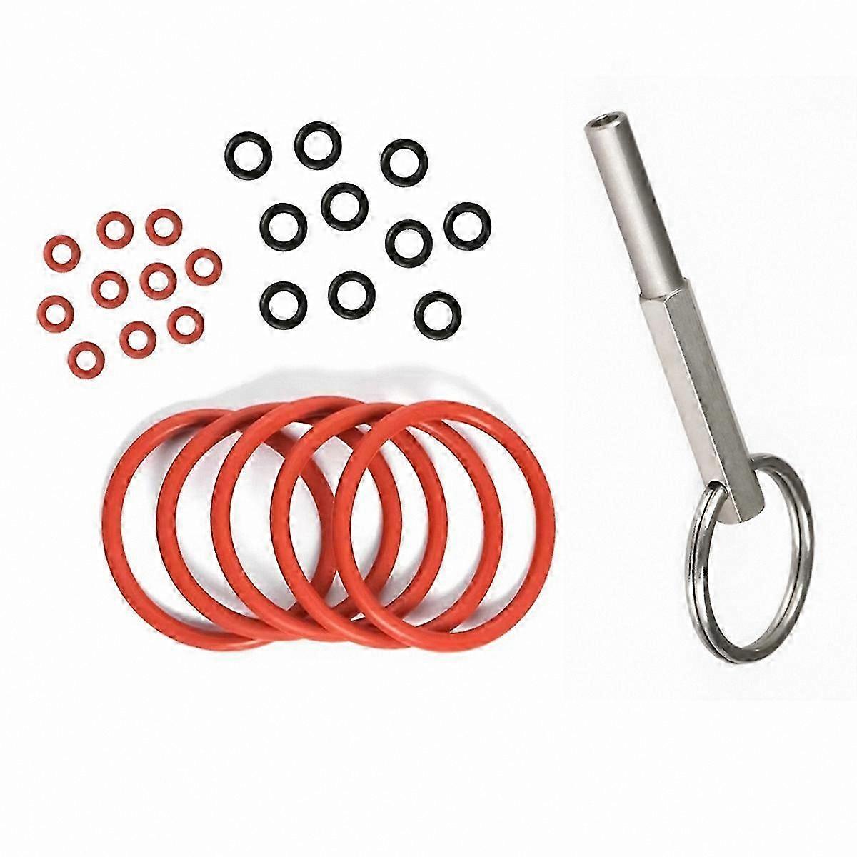 Replacement O-Ring Seal Kit for Coffee Machine Brew Group and Drainage Valve Maintenance Tool Set