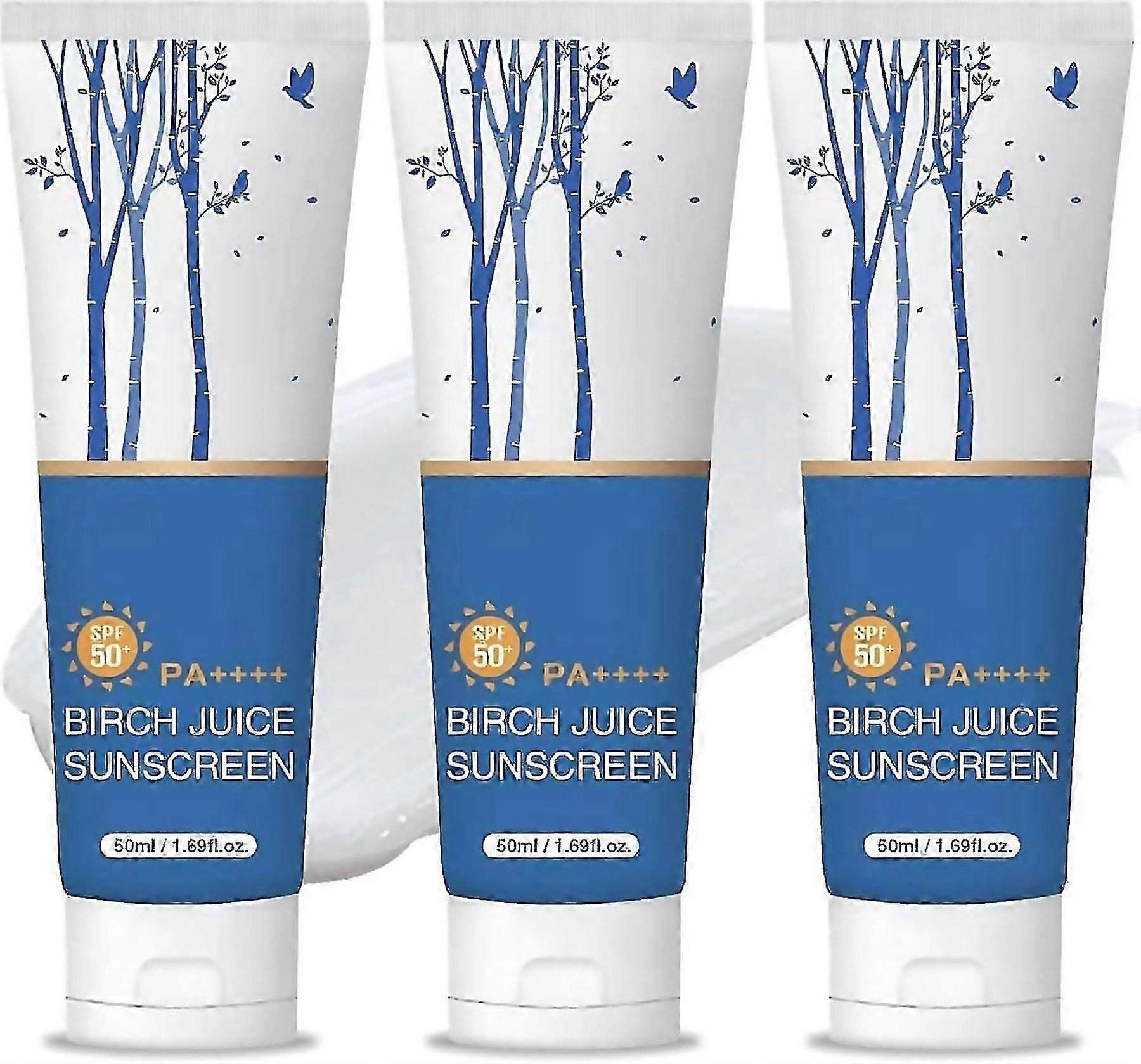 For Birch Juice Moisturizing Sunscreen2025 Upgrade Spf50 Birch Juice Hydrating Essence Face Sunscree