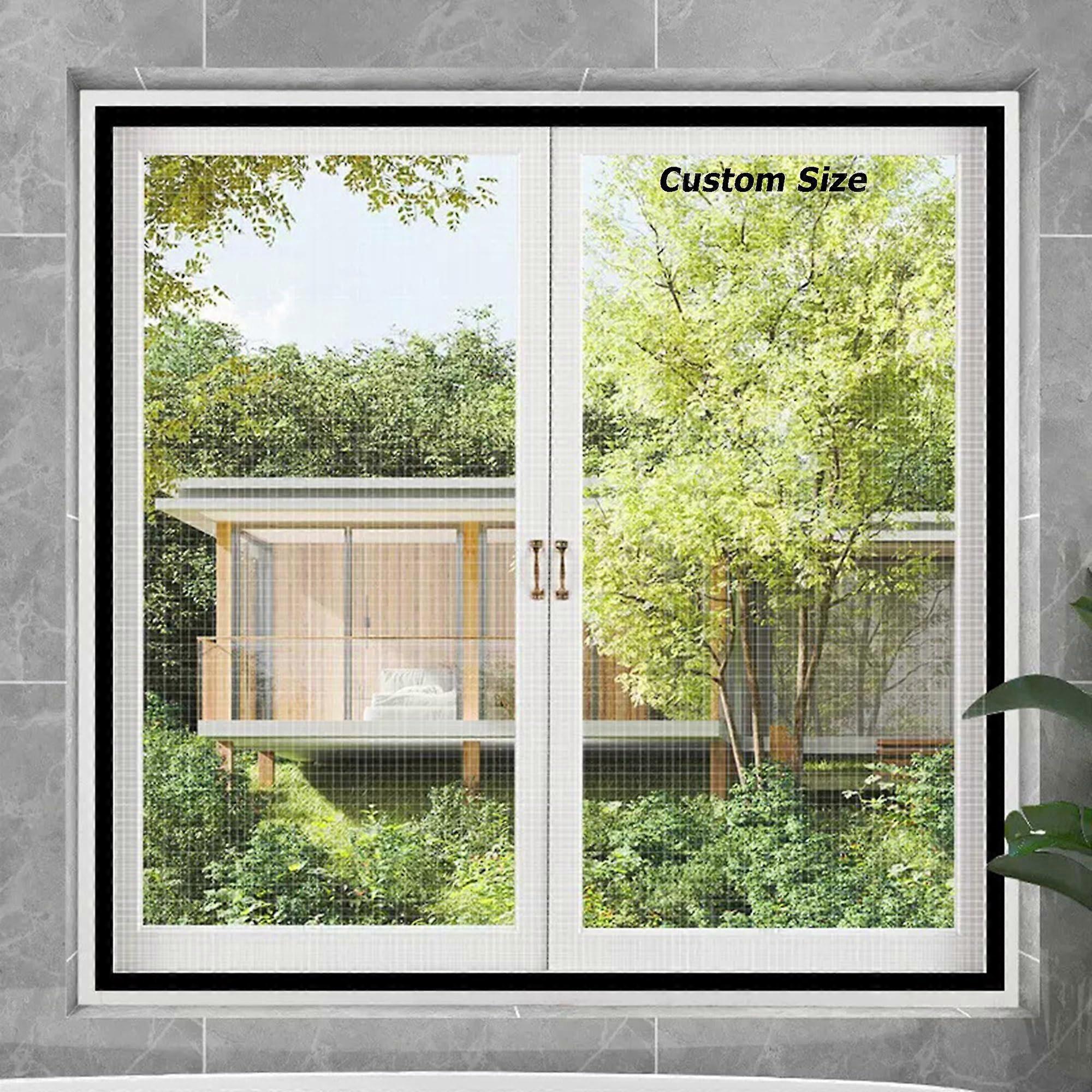 Custom Size SelfAdhesive Window Screen Mesh For Balcony, AntiMosquito Fly Screen Netting, Cat Window Safety Mesh