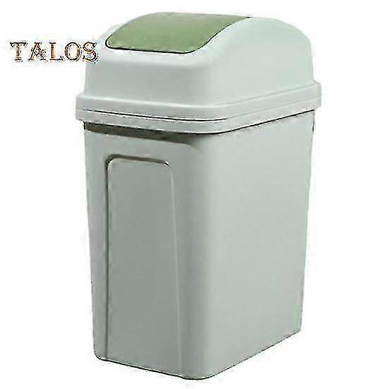 Kitchen Trash Can with Swing Lid, Large Capacity Garbage Bin for Home & Office