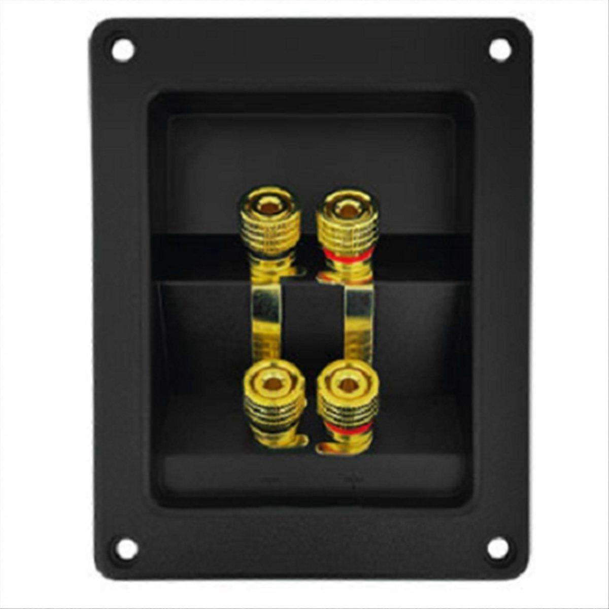 Dual Banana Plug Compatible Terminal Cup Connector for Subwoofer Input Output