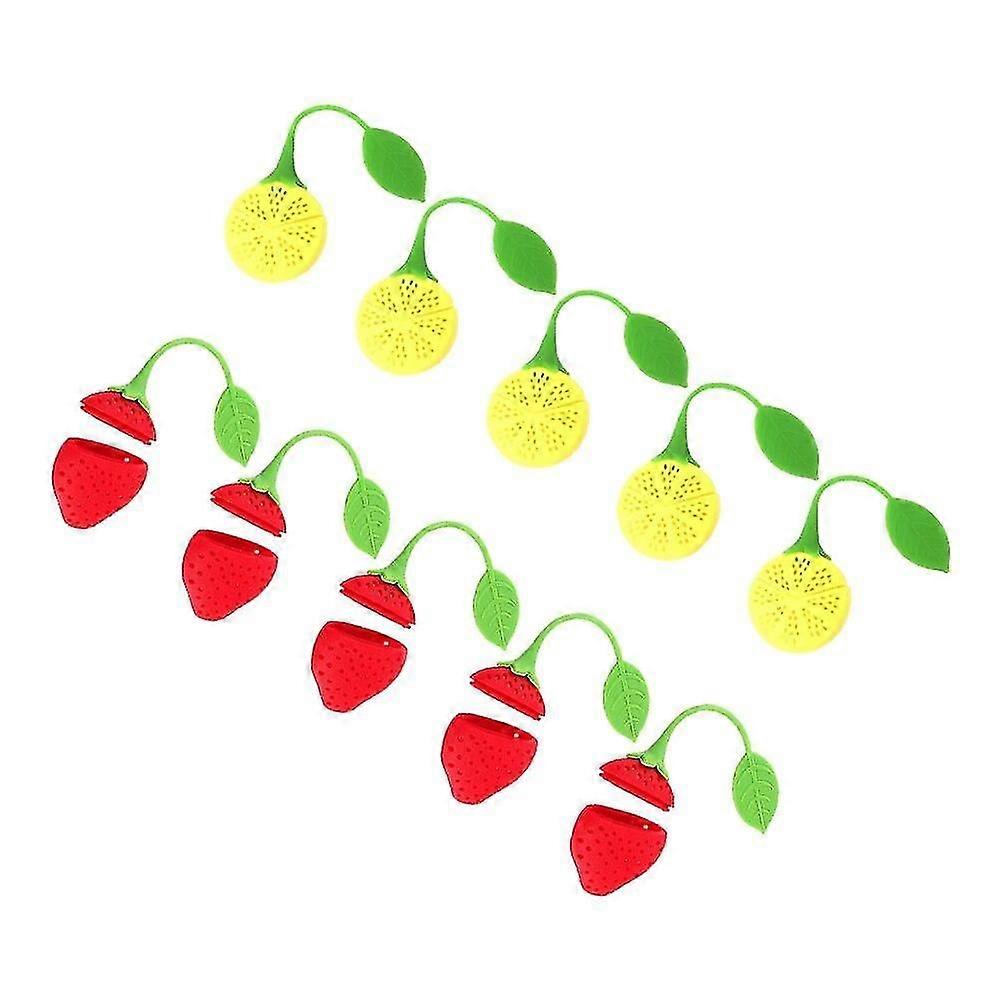 10pcs Fruit Shape Tea Infusers Fashionable Tea Filter Unique Tea Strainer|Tea Strainers