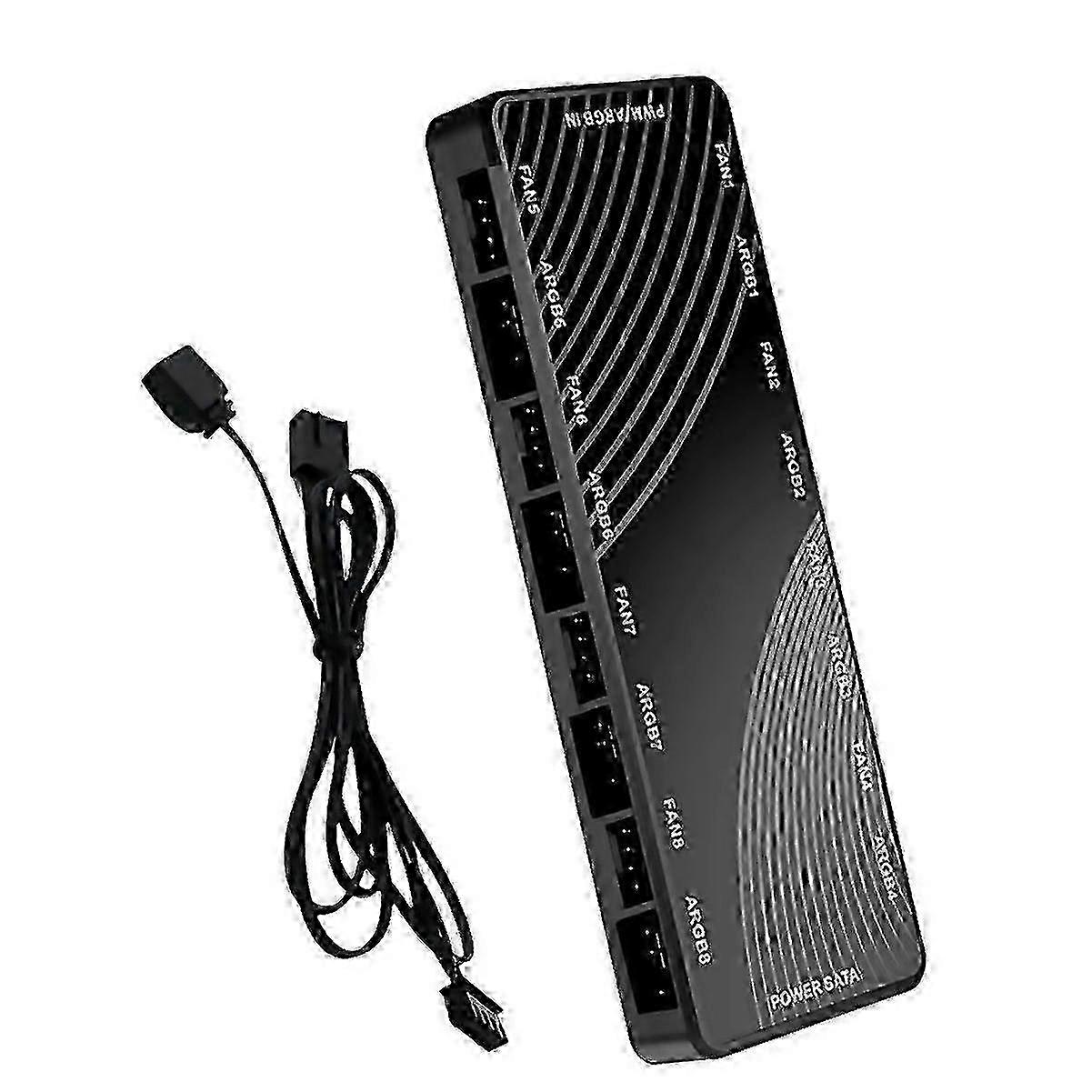 For Chassis Fan Light Controller 2 In 1 Pwm Argb