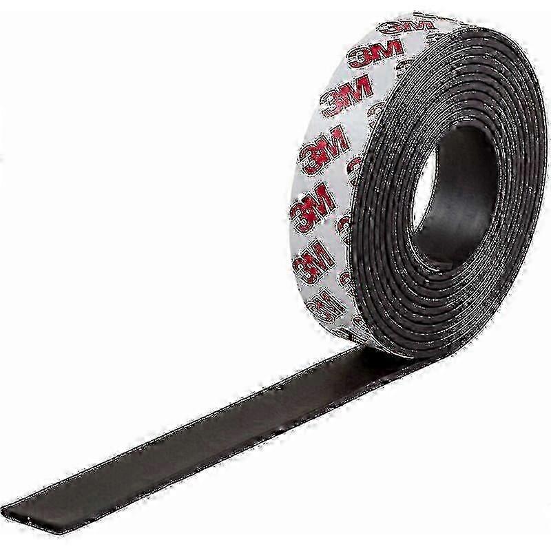Adhesive Magnetic Strip with 3M Glue | Self-adhesive magnetic soft strip for organizing, Width*thickness*length 20mm*2.0mm*10m