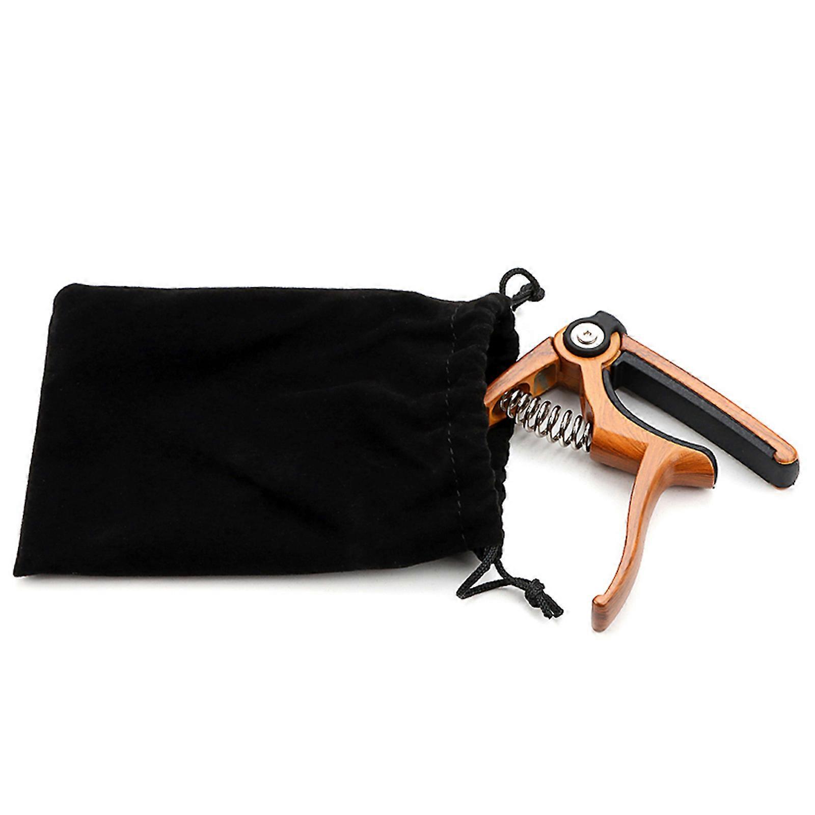 4 in 1 Guitar Capo with Pin Puller, String Cutter Design for 6 Strings Acoustic and Electric Guitar Ukulele, Adjustable Multicolor