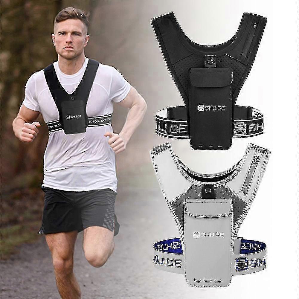 Marathon vest bag for cycling with touch screen access