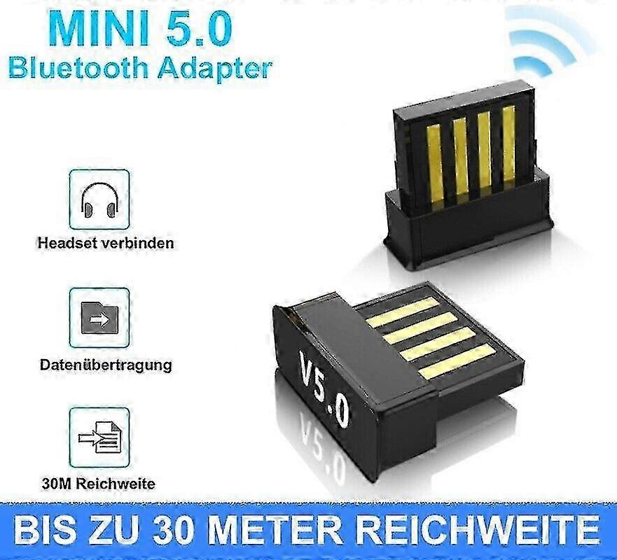 Bluetooth USB Adapter Stick for Windows PC & Laptop Nano Receiver EDR Dongle