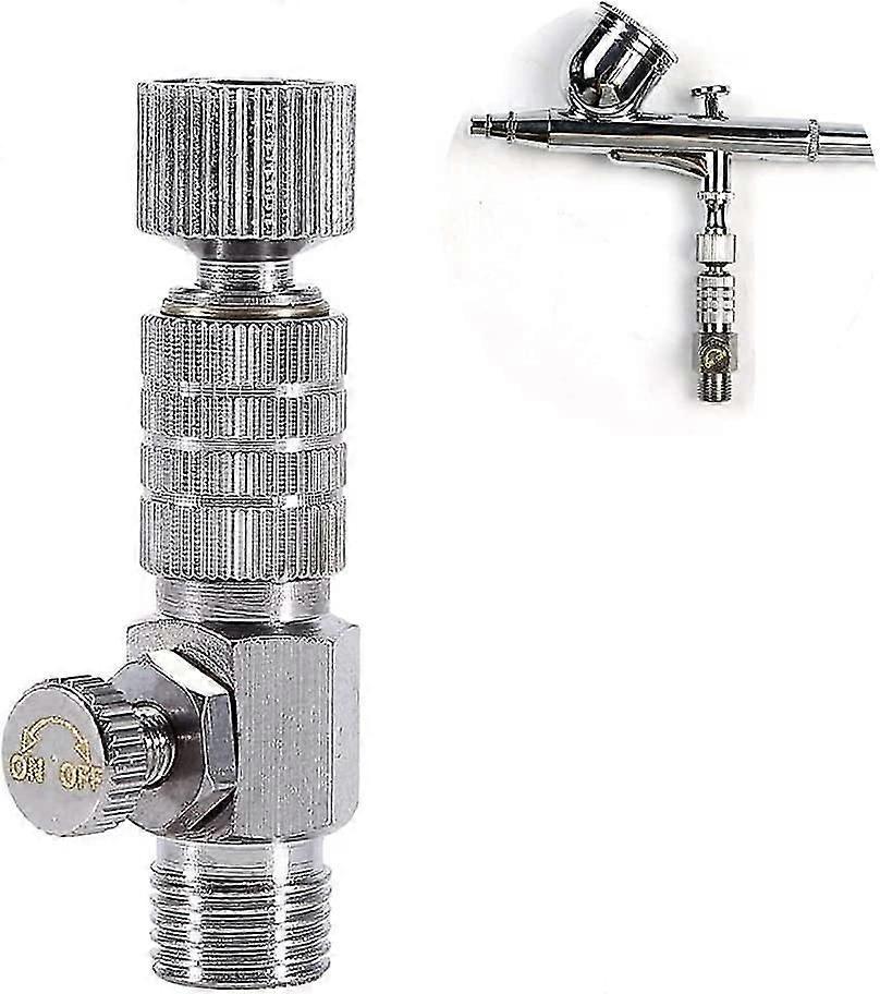 Sprayer Quick Disconnect Coupler Connection Kit Adapter With Sprayer Airflow Adjustment Control Valve (silver) (1pcs)