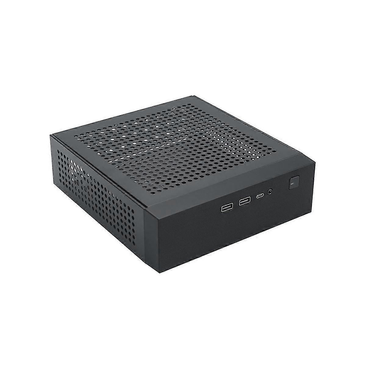 M09 HTPC Host Mini ITX Computer Chassis DC Power Supply Industrial Control Chassis Home Desktop Com