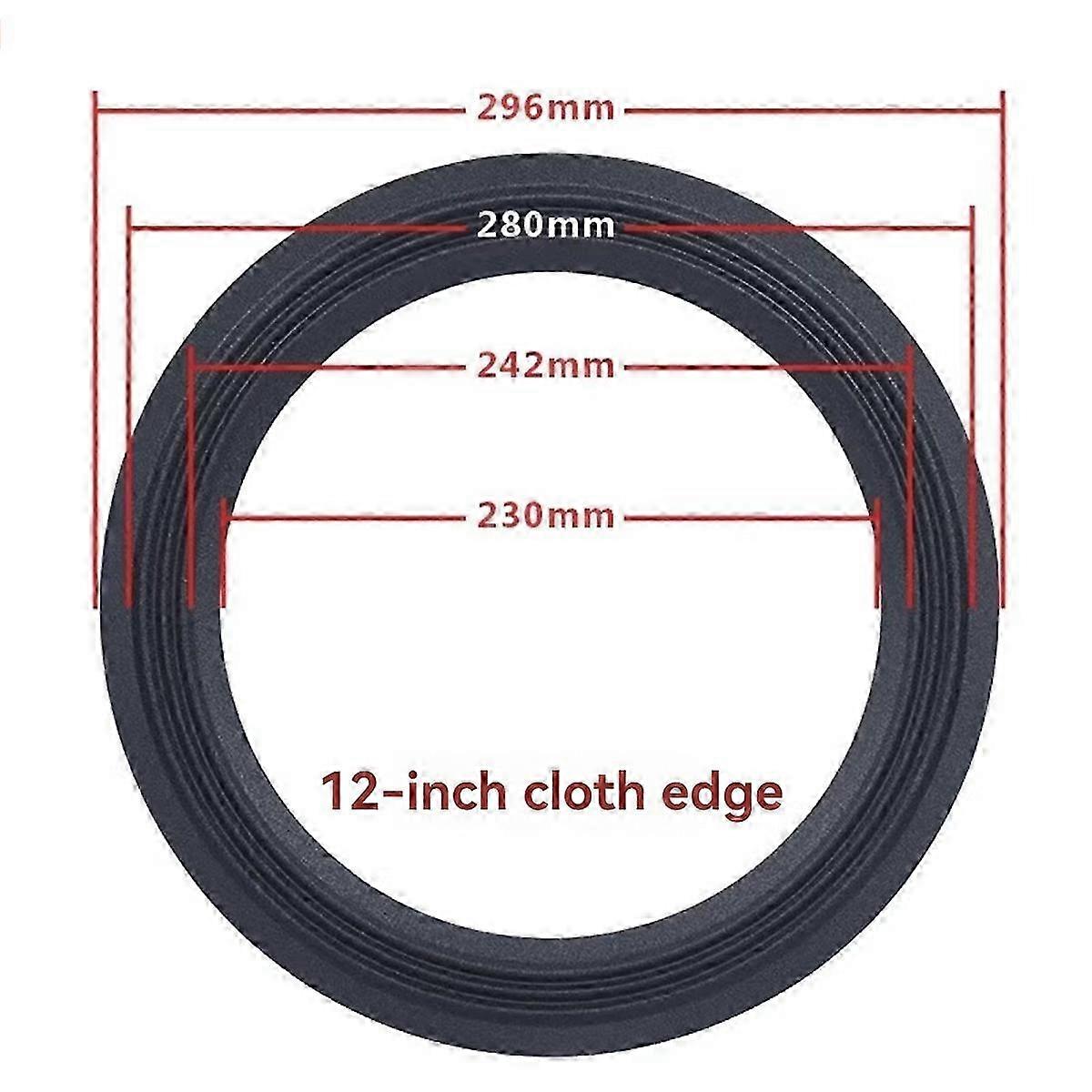 Kit de reparo da borda do alto-falante de 12 polegadas (conforme mostrado) SZRH
