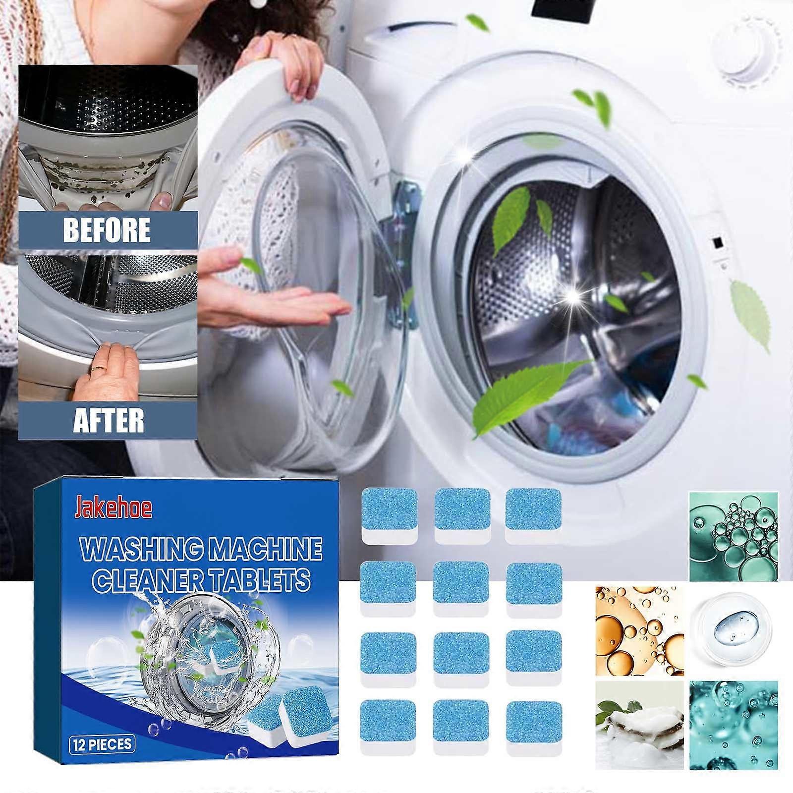 Donemore Portable Washing Machine Cleaner, Fully Automatic Cleaning Tablets, Cleans Front Load and Top Load Washers