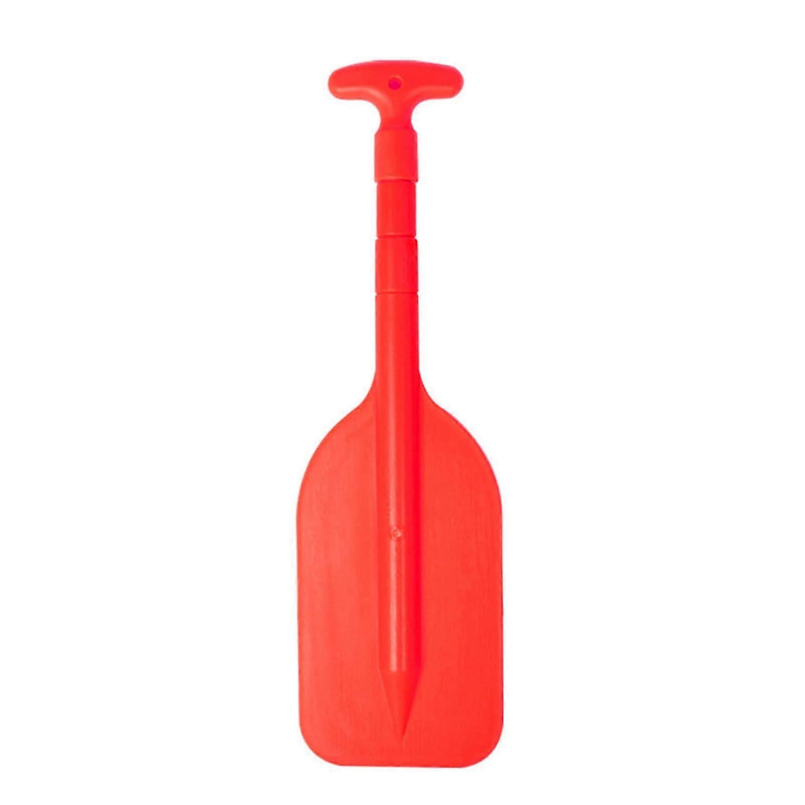 Telescopic Kayak Paddle Adjustable Aluminium Alloy Shaft 53-108.5 cm Red Retractable Paddle With Plastic Rod