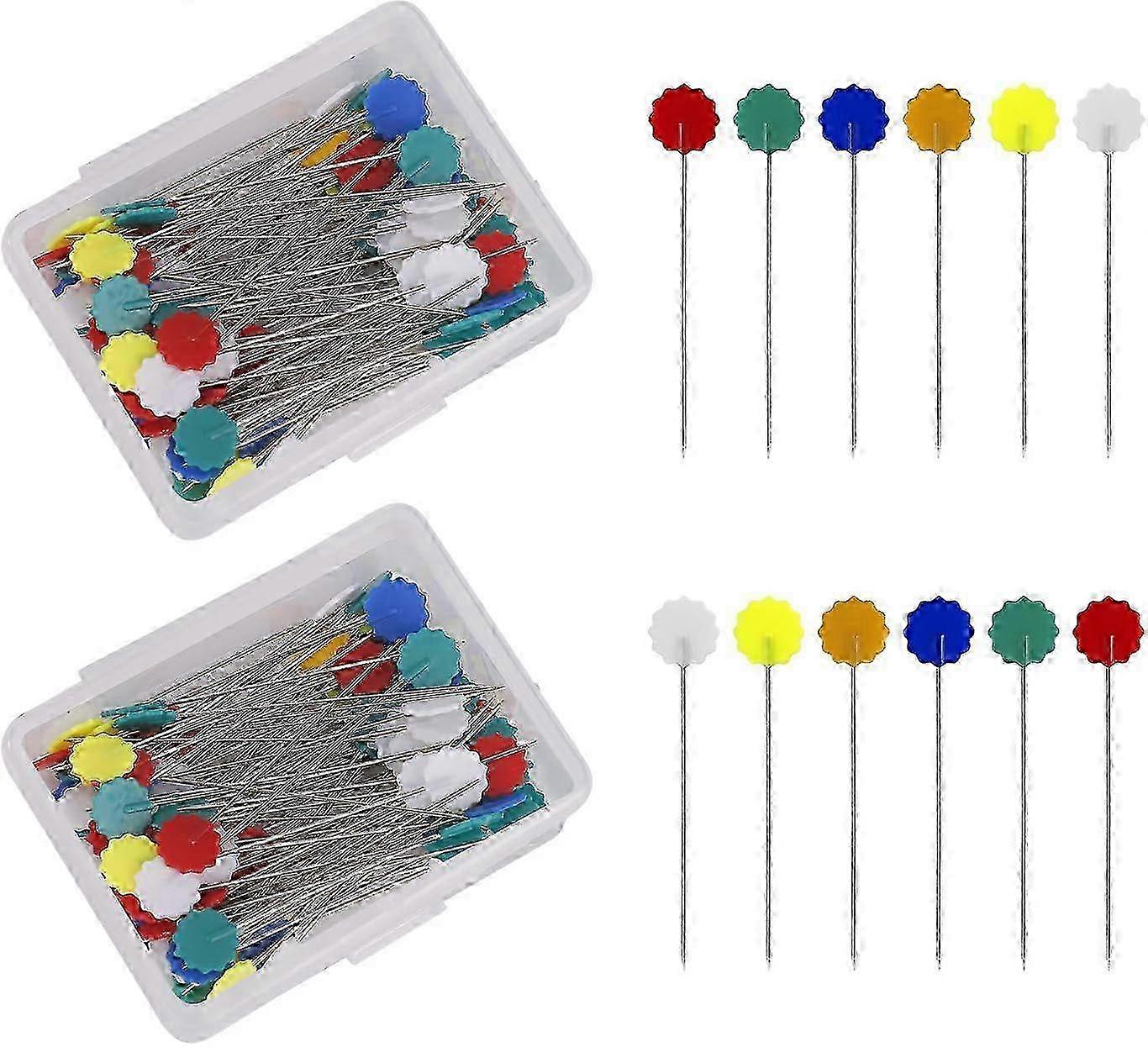 Assorted Colors Sewing Pins, Positioning in Sewing for Accurate Stitching, Colored Head Design for Easy Identification 2025