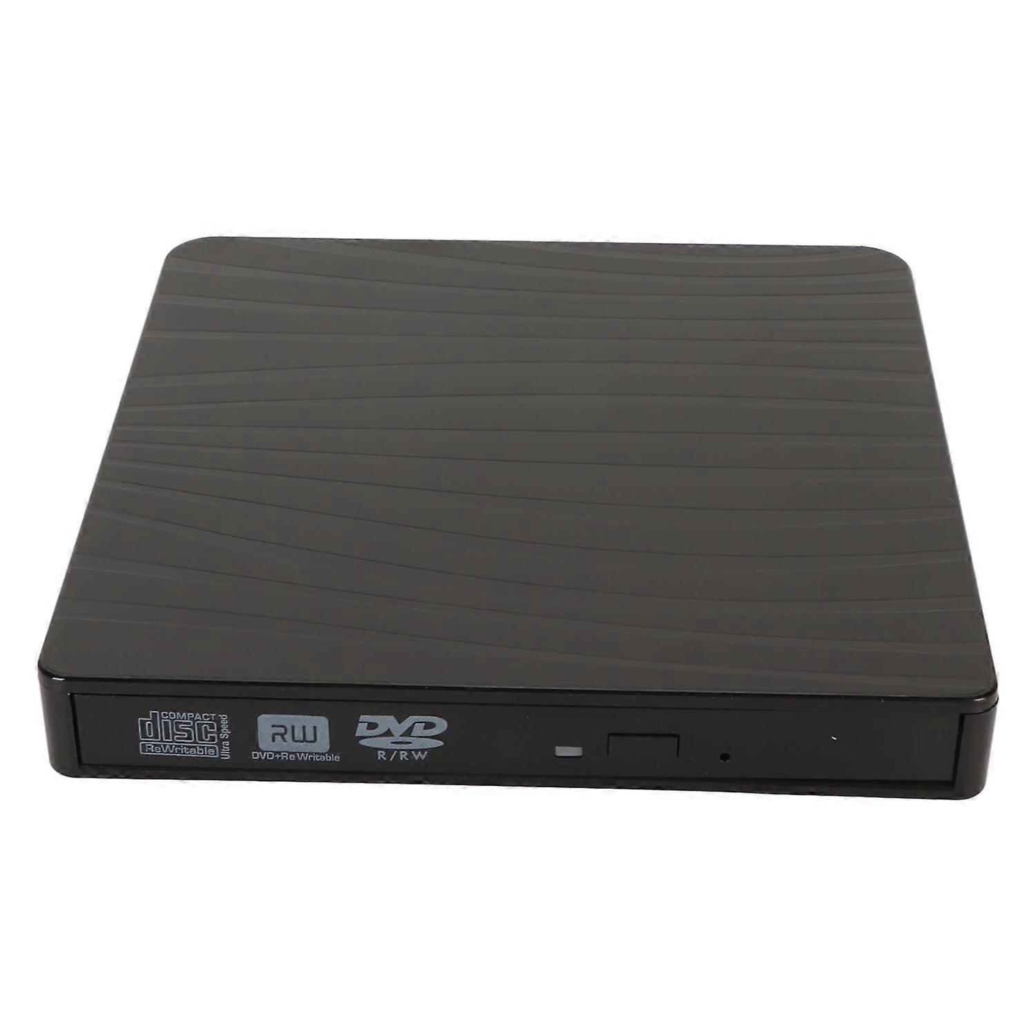 External DVD Drive USB C 3.0 5Gbps High Speed Low Noise ABS Shell Plug and Play DVD Burner for Lapto