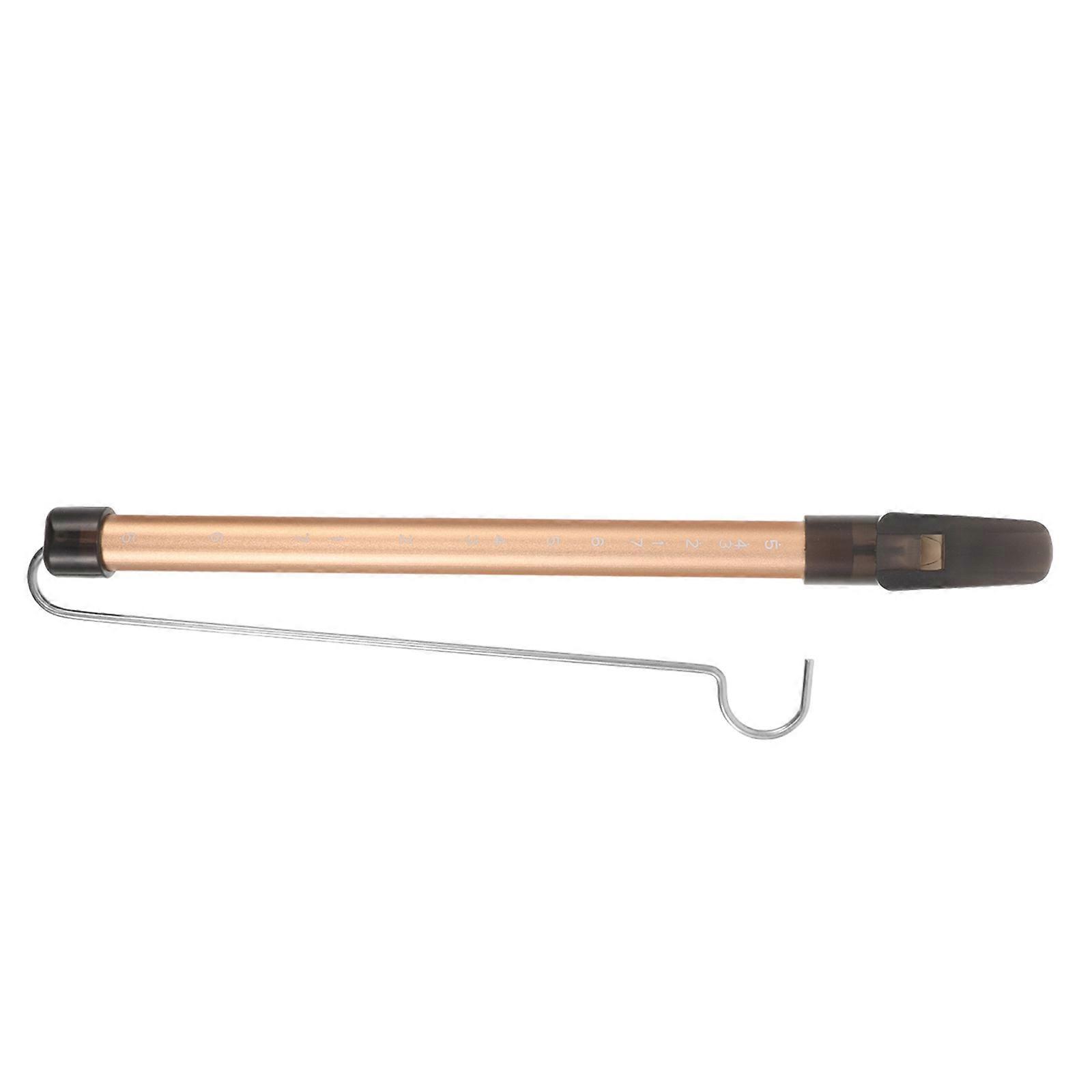 Blowing Horn Slide Whistle Flute Golden Color Long Cylindrical Shape for Travel Parties and Performances 1Pcs