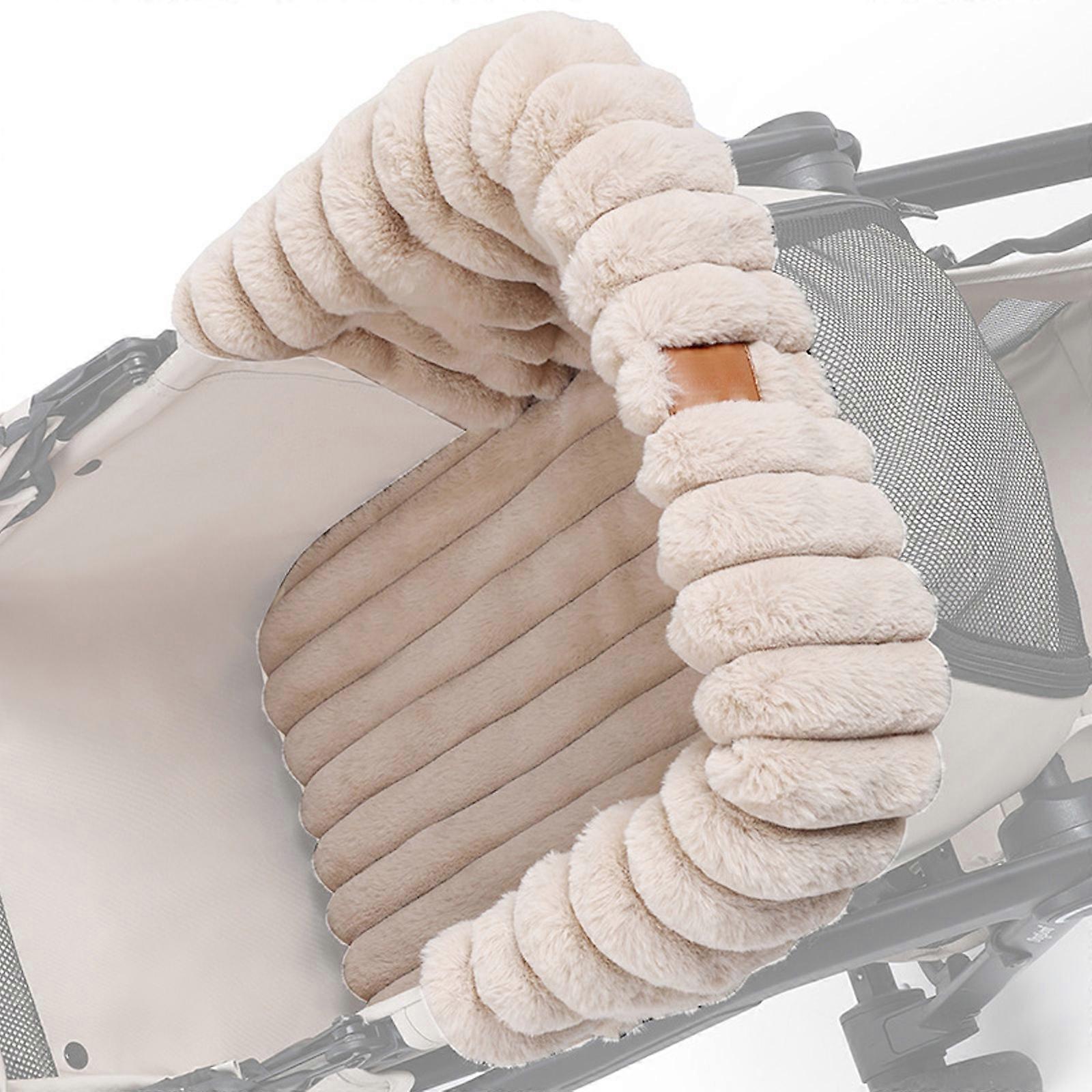 Pet Strollers Mat for Dog and Cats Soft Cats Dog Strollers Mattress Mat Reusable Removable Pet Carriage Pad Cushion  Khaki