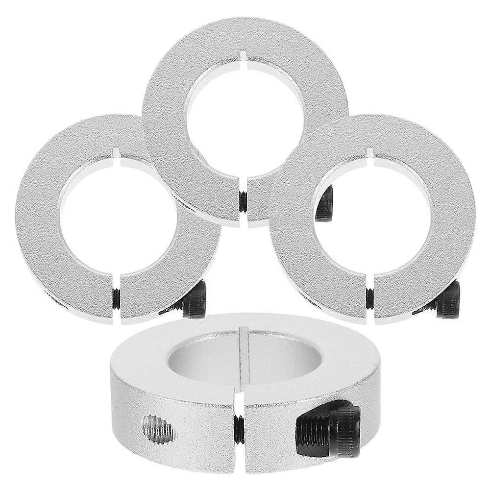 Rail Stop Collar Fixed Ring for Machine Use 4Pcs Aluminum Alloy