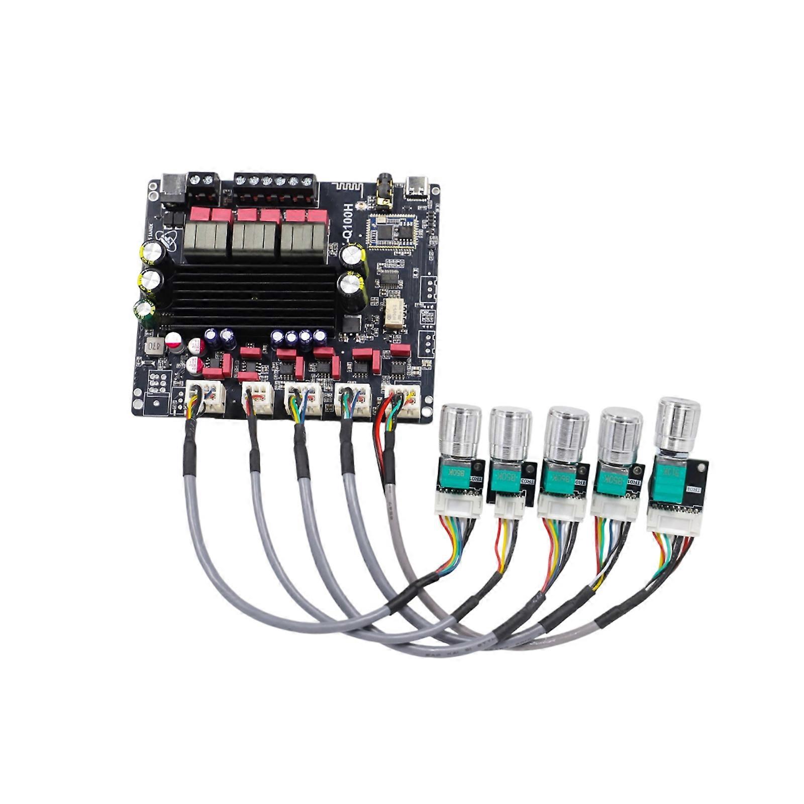 Tall Loyalty 2.1 Channel Increaser 50Wx2 100W Subwoofer Radio Connection Chip Multicolor