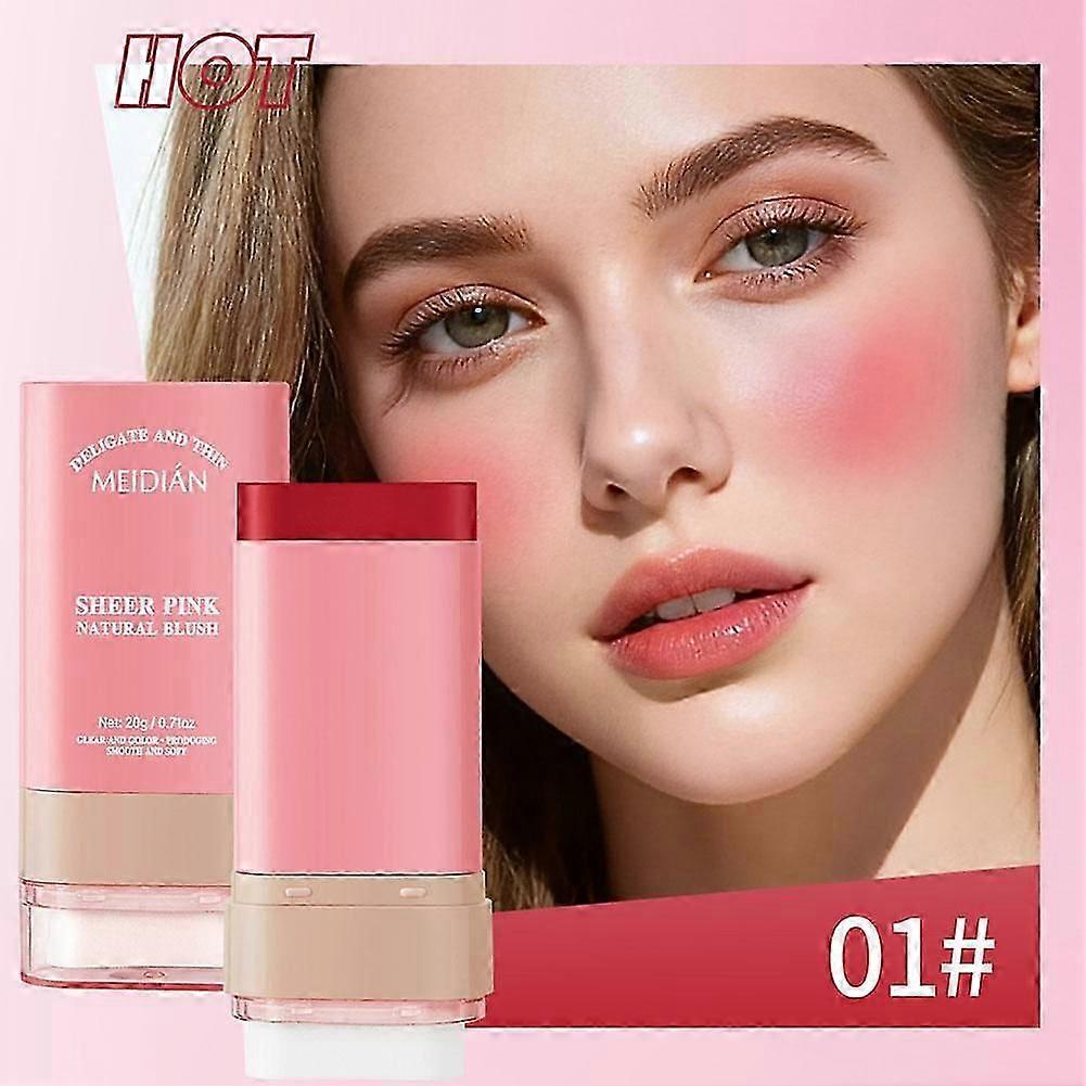 Multi-Functional Cream Blush for Cheeks Lips and Eyes Lightweight Breathable Formula with High Color Payoff and Hydrating Long-Lasting Natural Finish