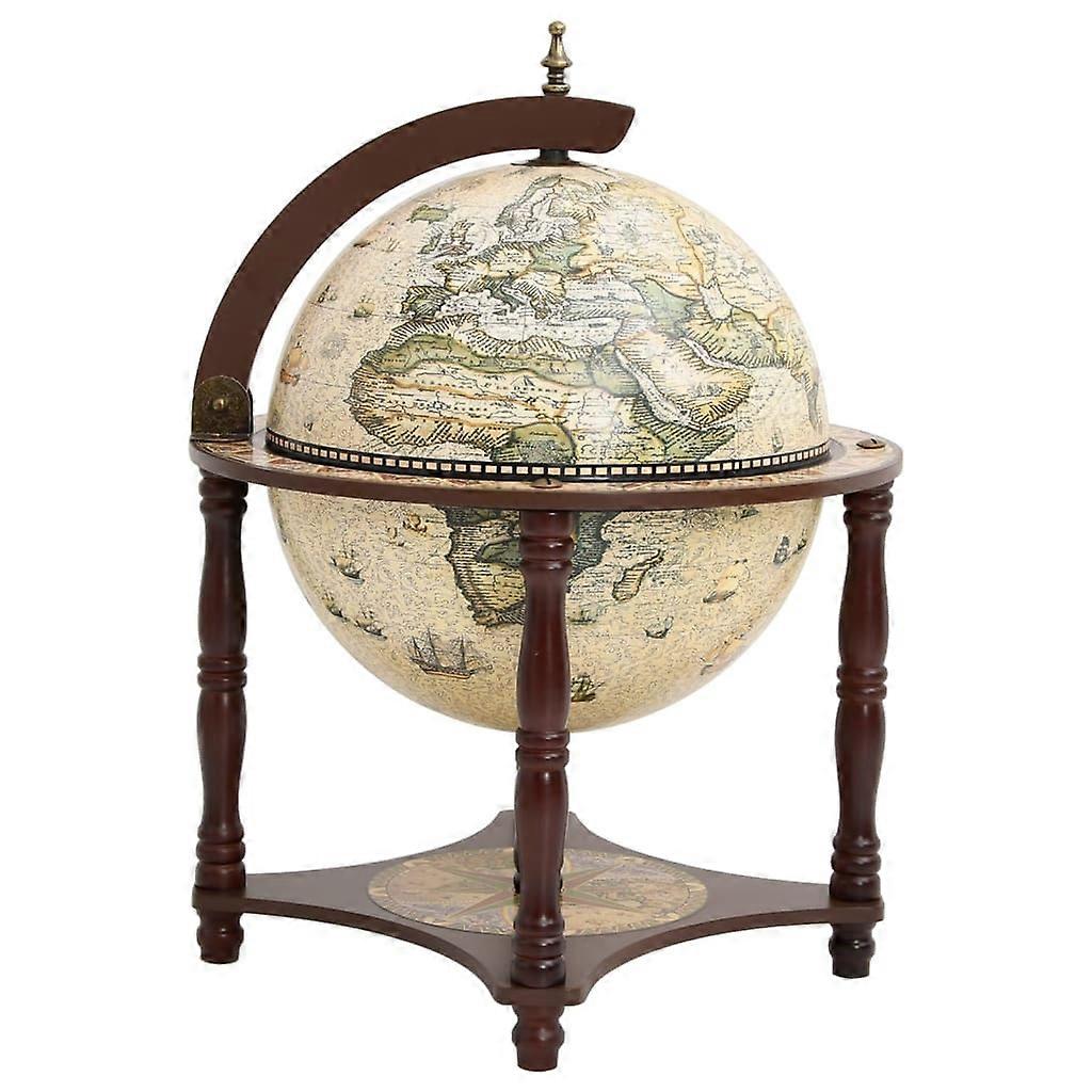 Globe Bar Brown Solid Wood Eucalyptus