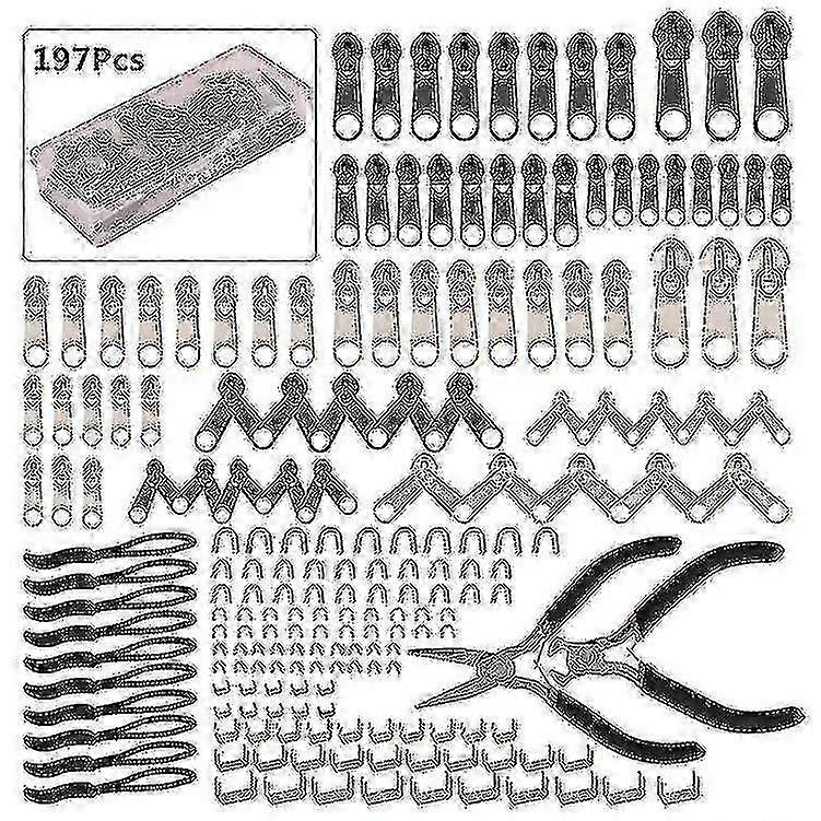 Zipper Repair Kit With Replacement Zippers